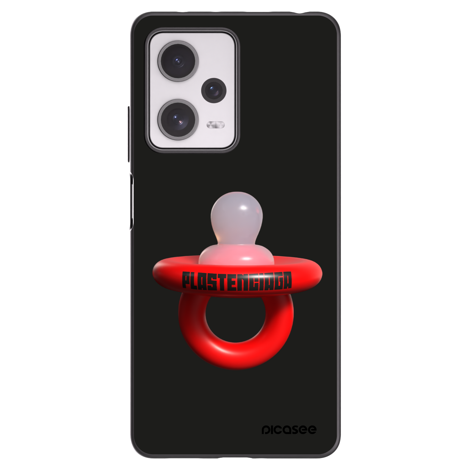 Picasee silikonowe czarne etui na Xiaomi Redmi Note 12 Pro+ 5G - Le Dudel