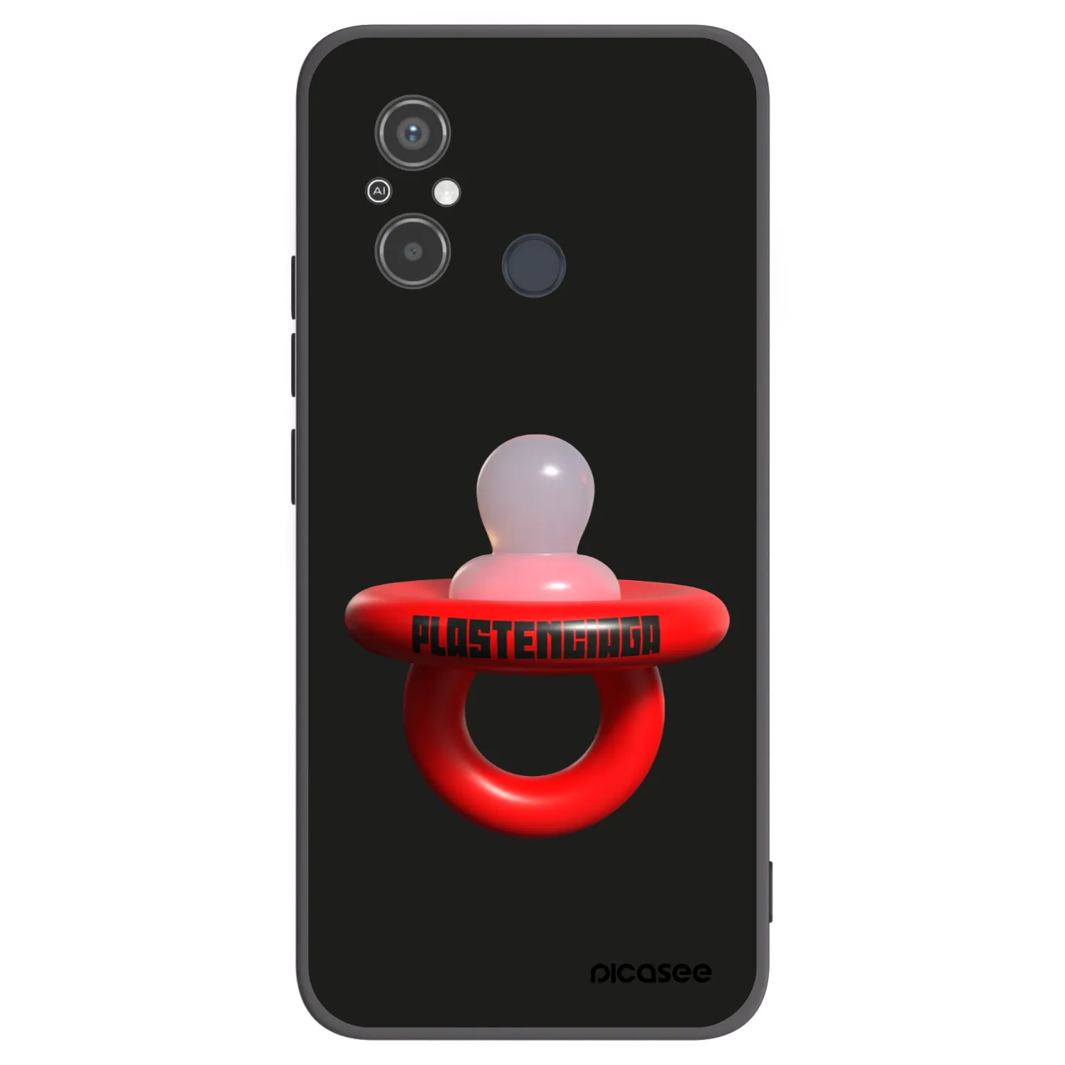 Picasee silikonowe czarne etui na Xiaomi Redmi 12C - Le Dudel