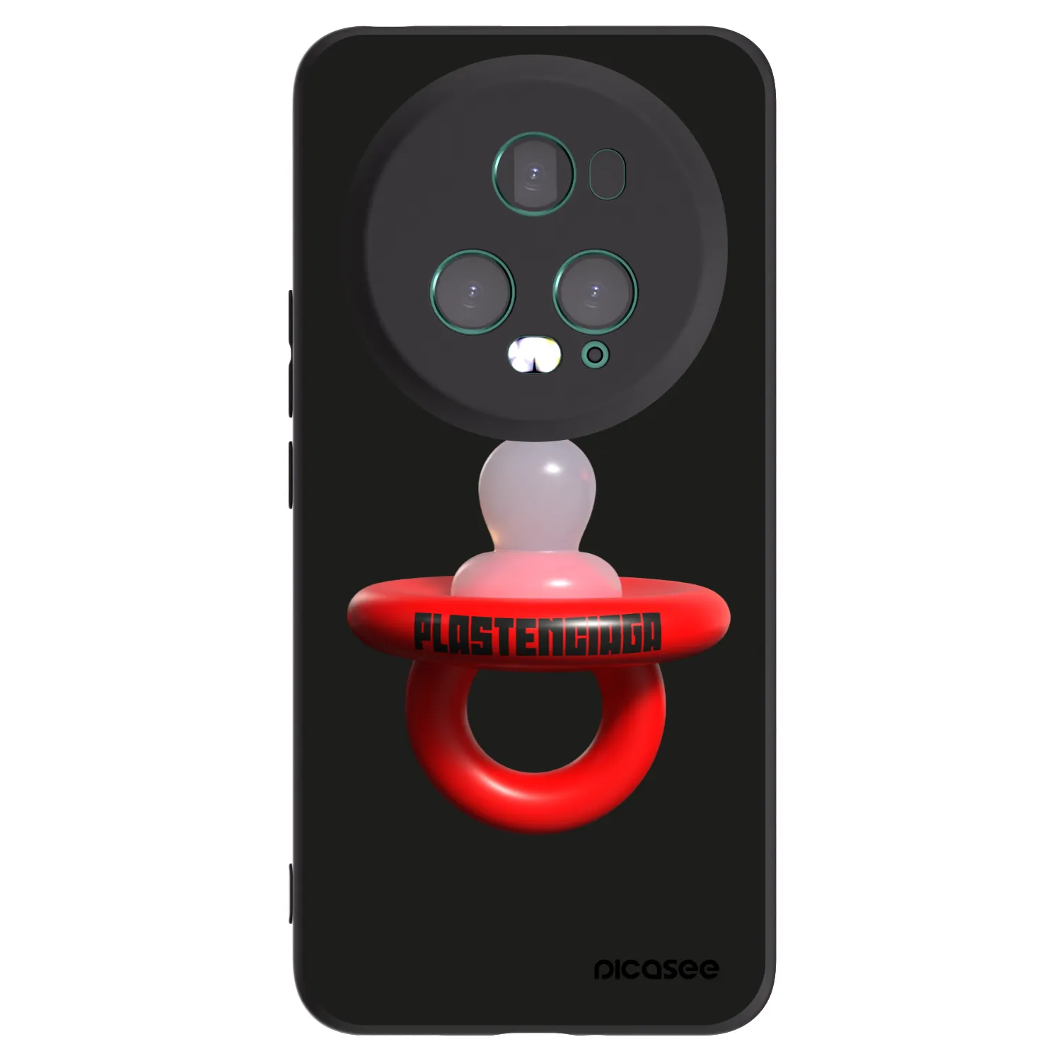 Picasee silikonowe czarne etui na Honor Magic5 Pro - Le Dudel