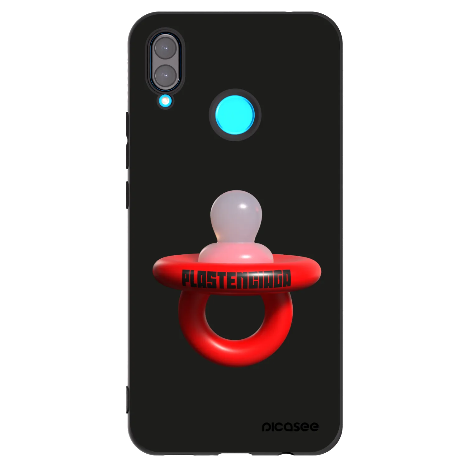 Picasee silikonowe czarne etui na Huawei Nova 3i - Le Dudel