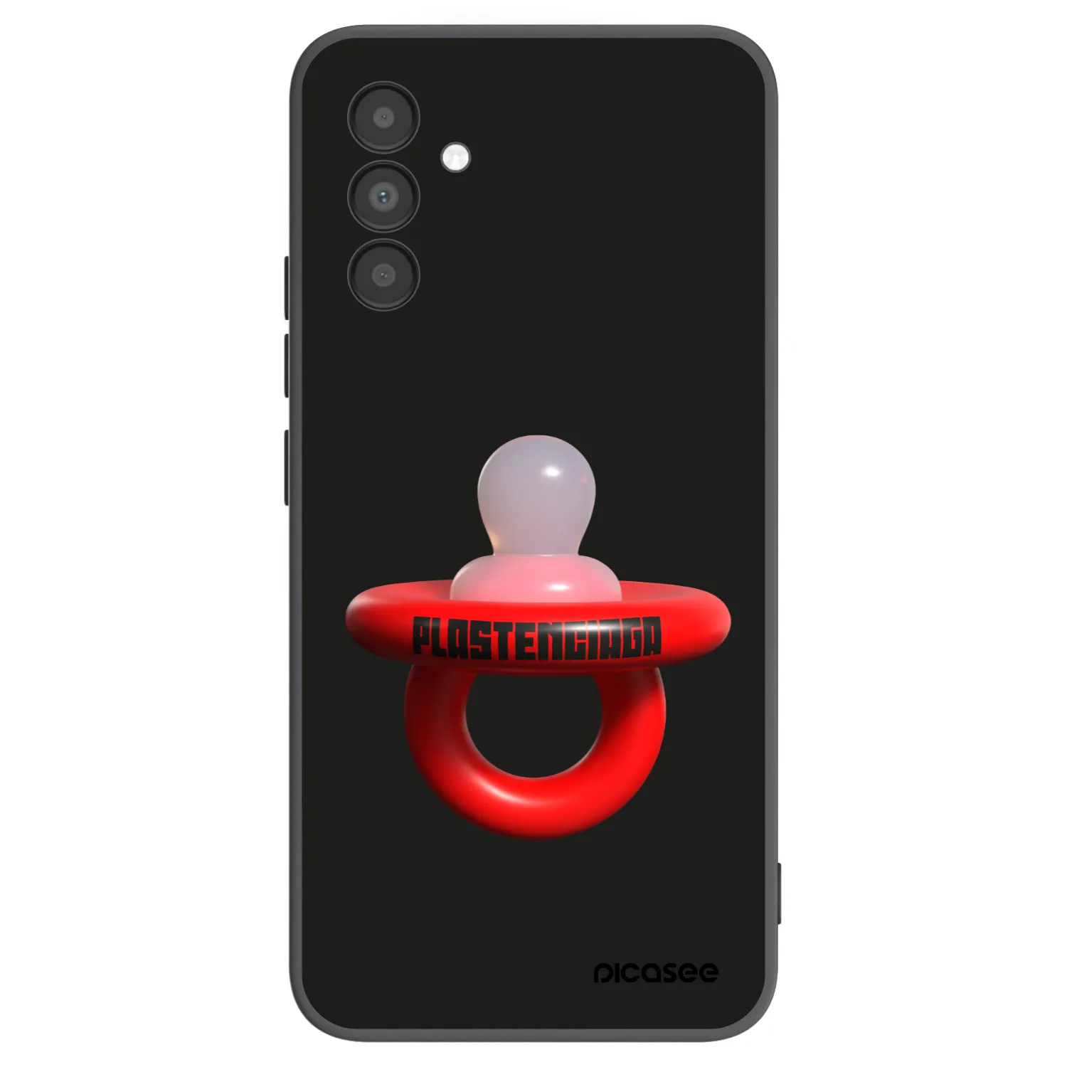 Picasee silikonowe czarne etui na Samsung Galaxy A04s A047F - Le Dudel