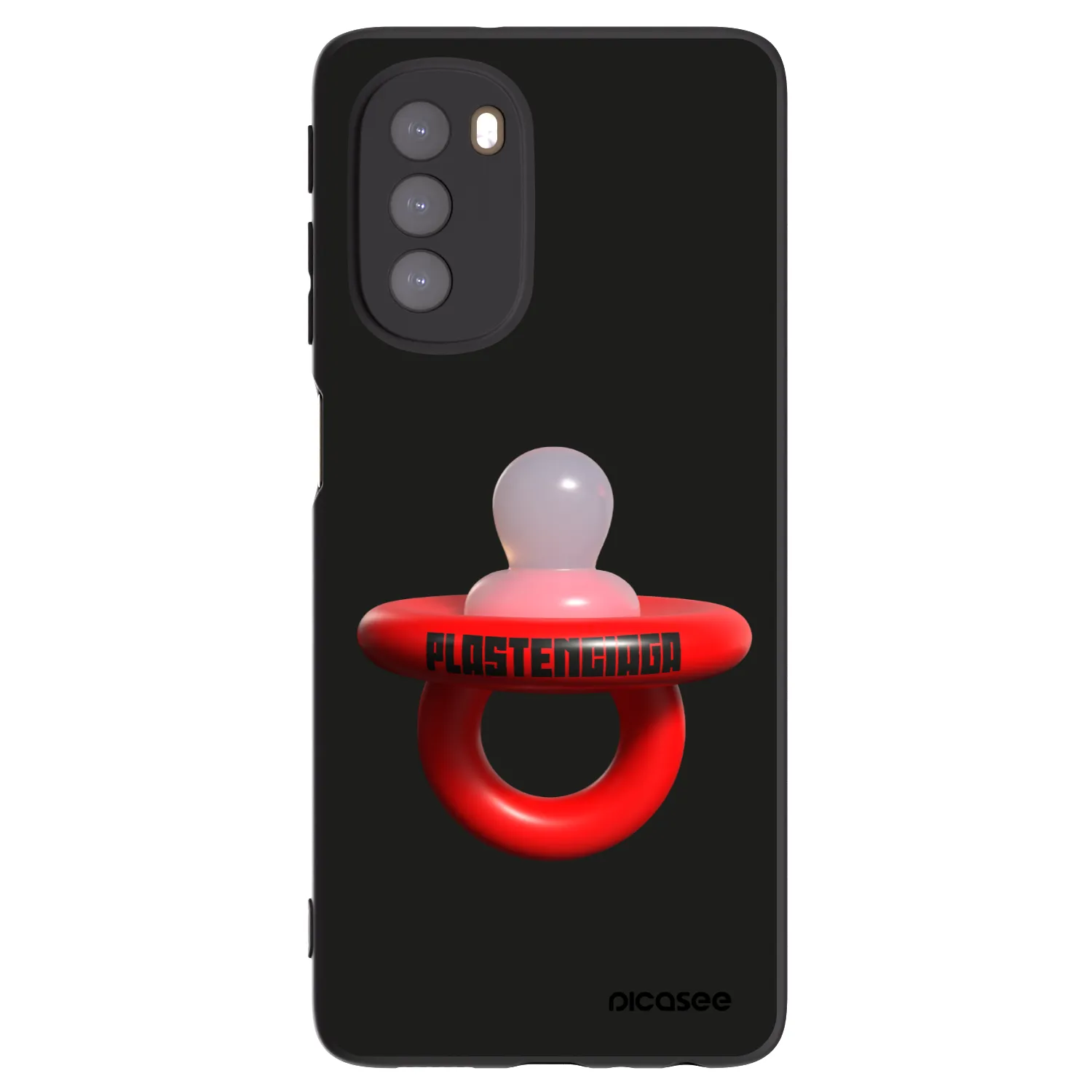 Picasee silikonowe czarne etui na Motorola Moto G51 - Le Dudel