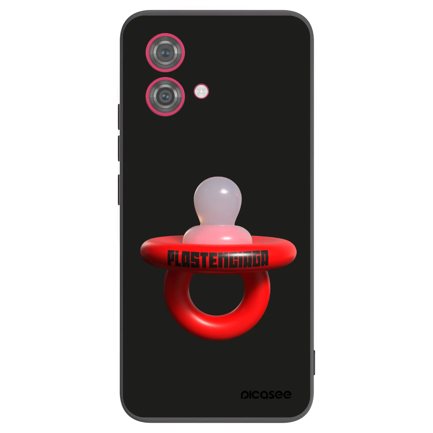 Picasee silikonowe czarne etui na Motorola Moto G84 5G - Le Dudel