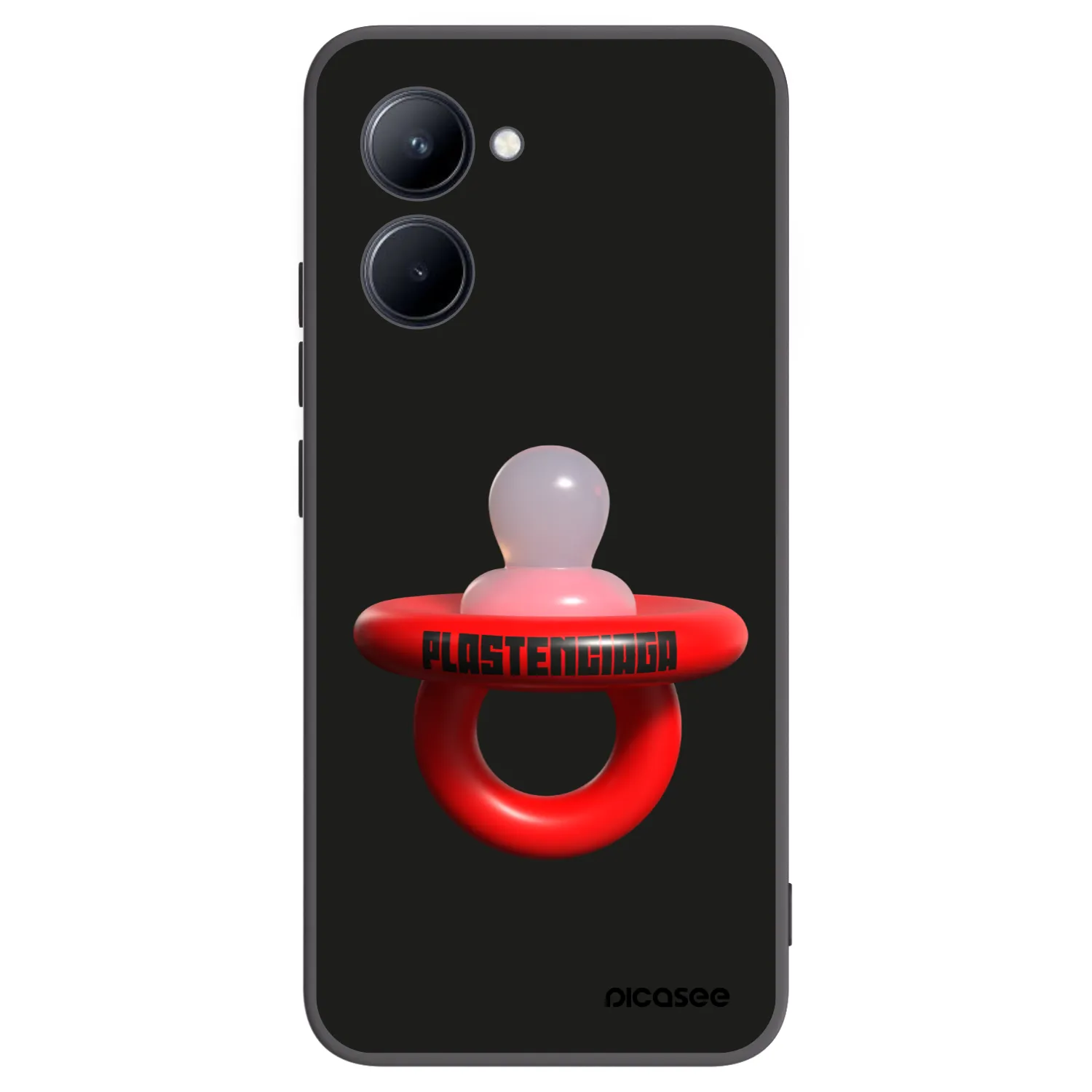 Picasee silikonowe czarne etui na Realme C33 (2023) - Le Dudel