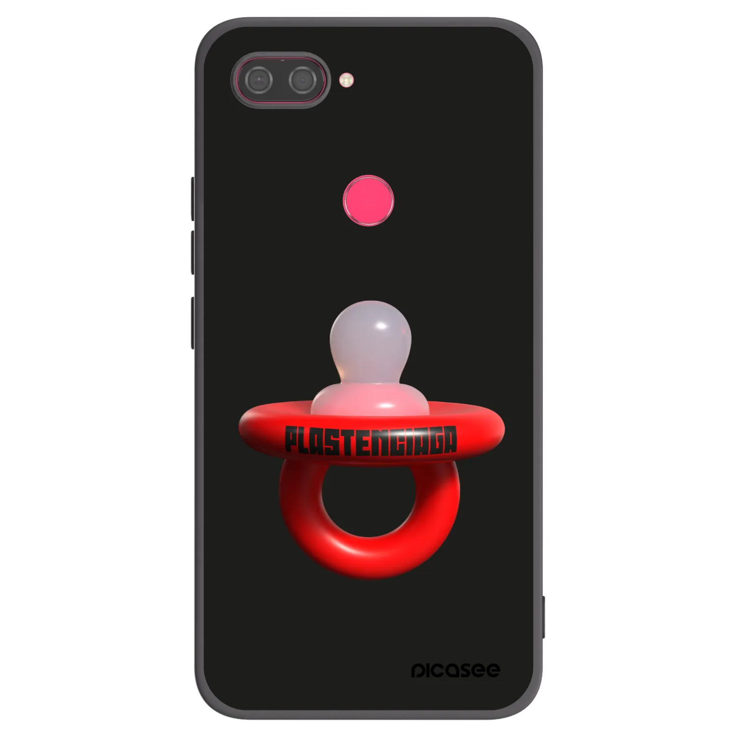 Picasee silikonowe czarne etui na Xiaomi Mi 8 Lite - Le Dudel