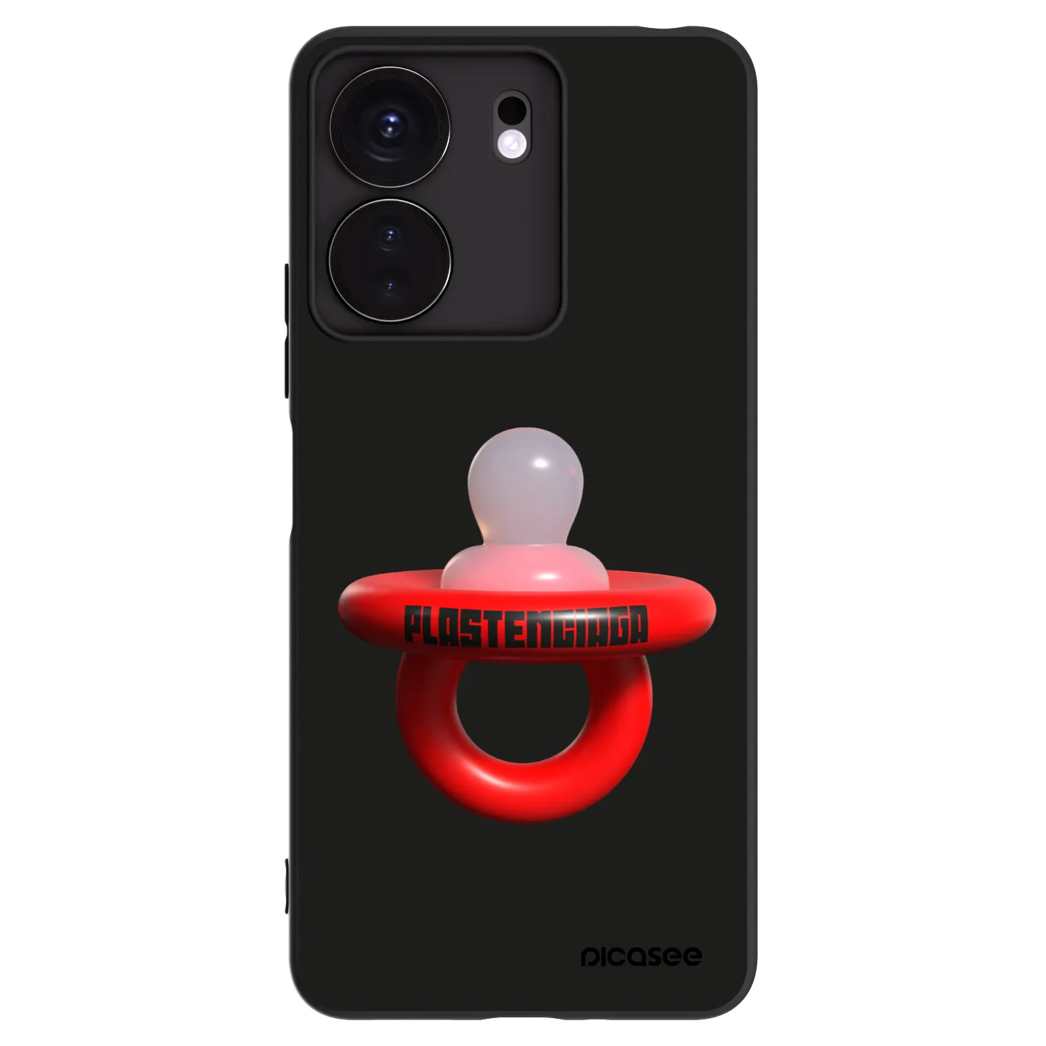 Picasee silikonowe czarne etui na Xiaomi Redmi 13C 4G - Le Dudel