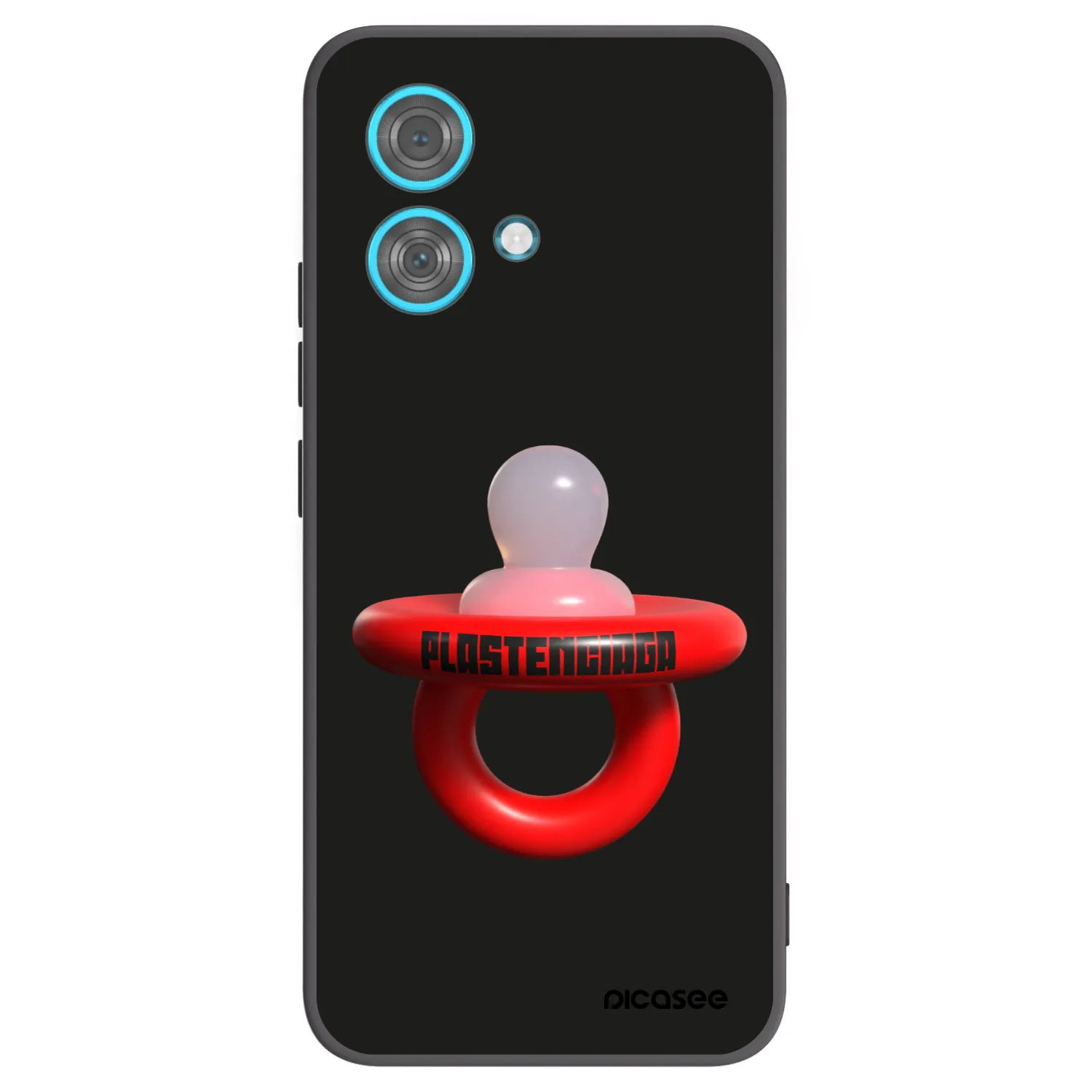 Picasee silikonowe czarne etui na Motorola Edge 40 Neo - Le Dudel