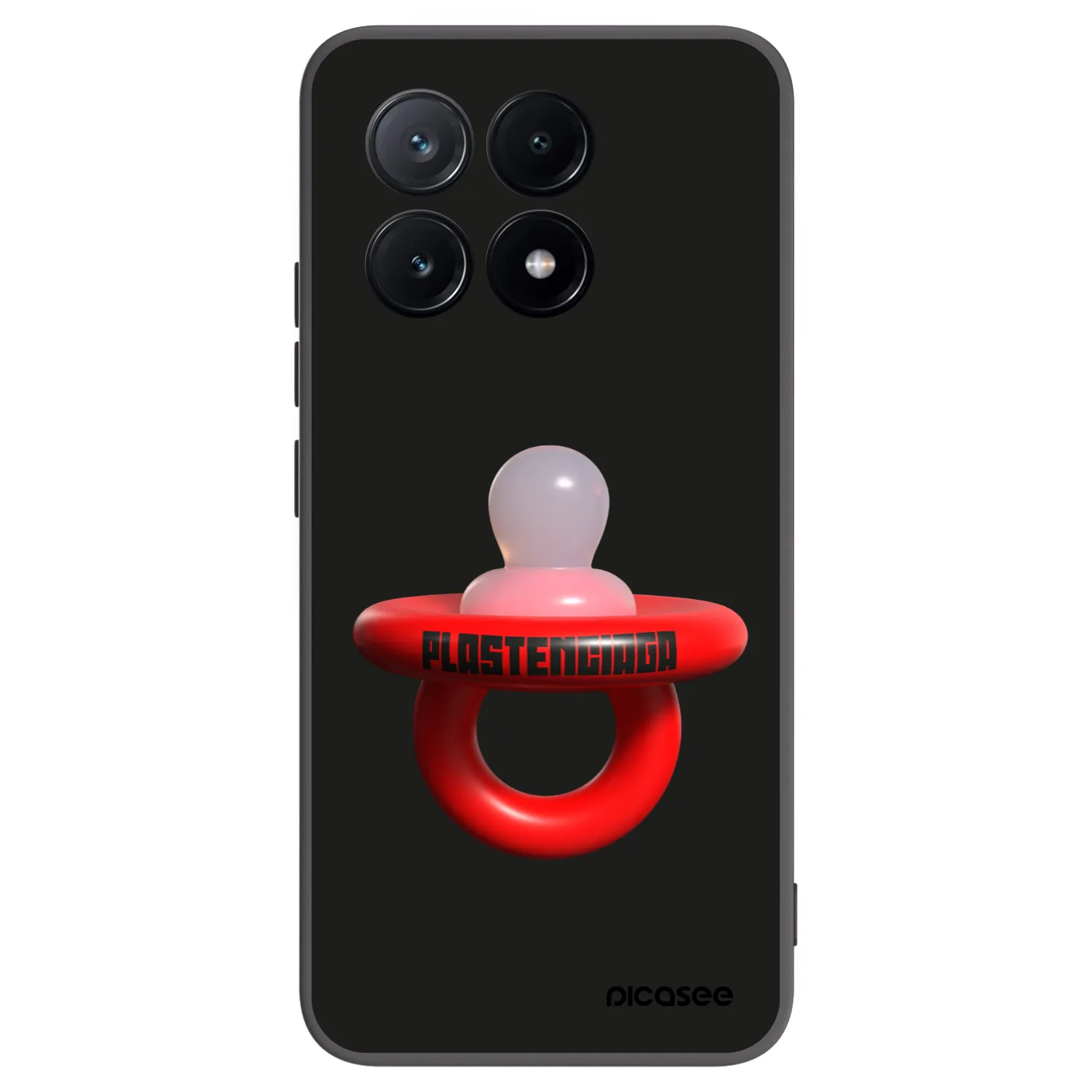 Picasee silikonowe czarne etui na Xiaomi Poco X6 Pro - Le Dudel