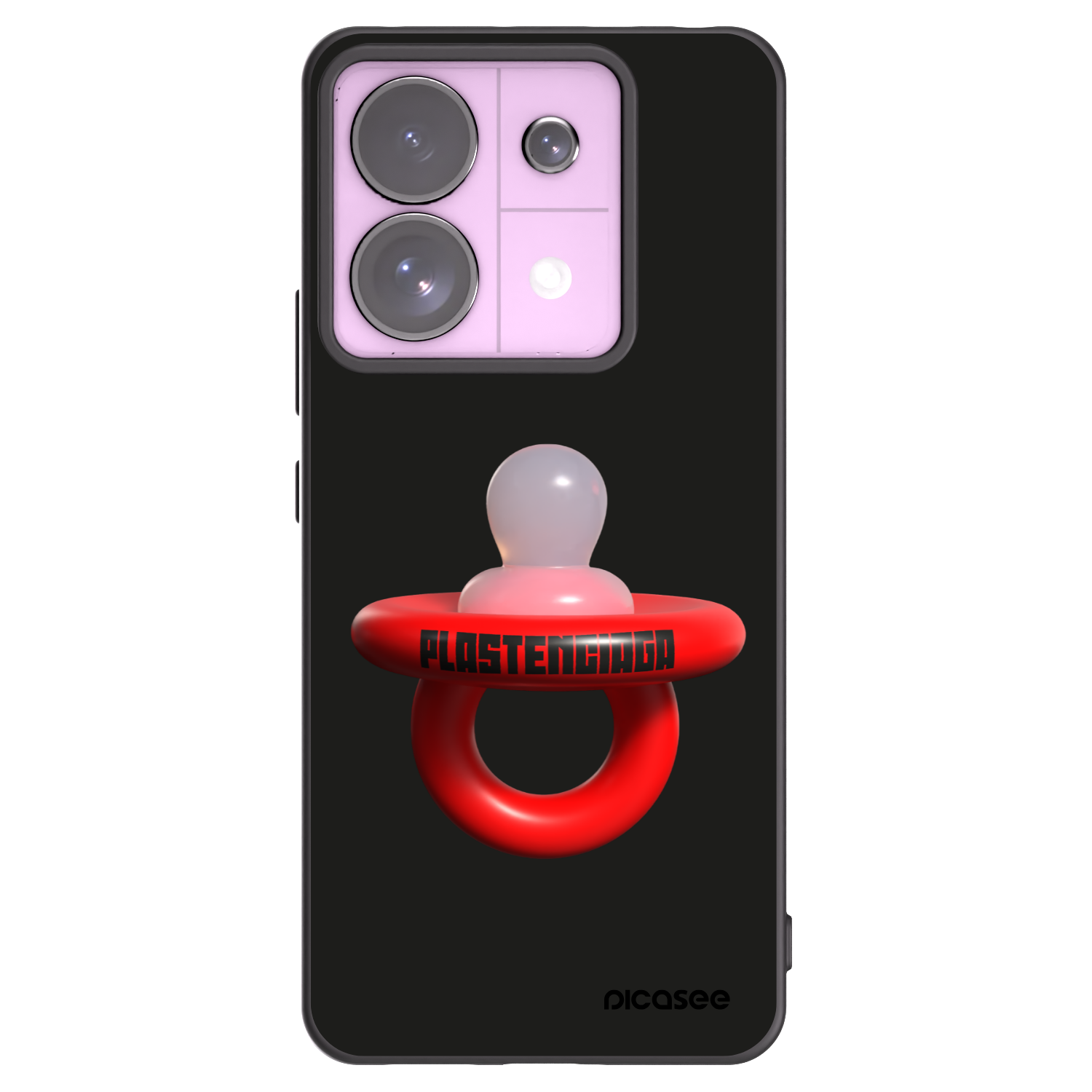 Picasee silikonowe czarne etui na Xiaomi Redmi Note 13 Pro 5G - Le Dudel