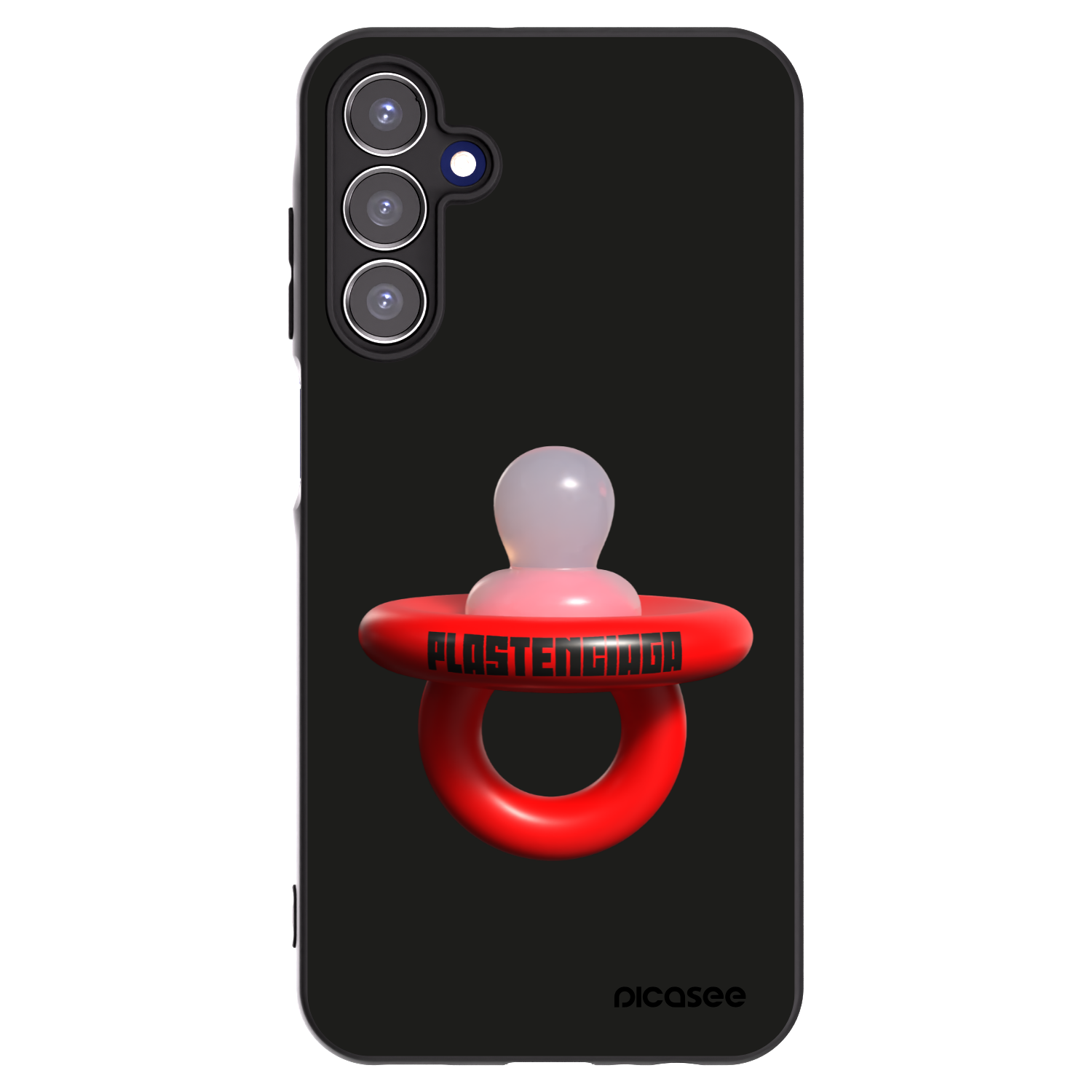 Picasee silikonowe czarne etui na Samsung Galaxy A15 A155F 4G - Le Dudel