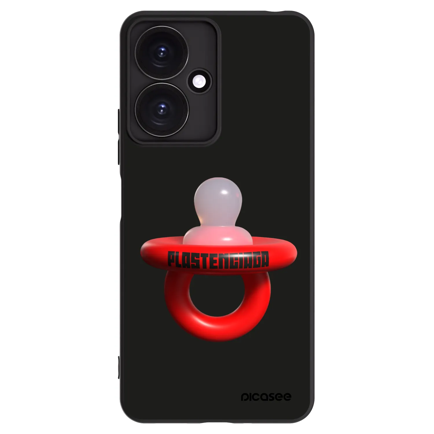 Picasee silikonowe czarne etui na Xiaomi Redmi 13C 5G - Le Dudel
