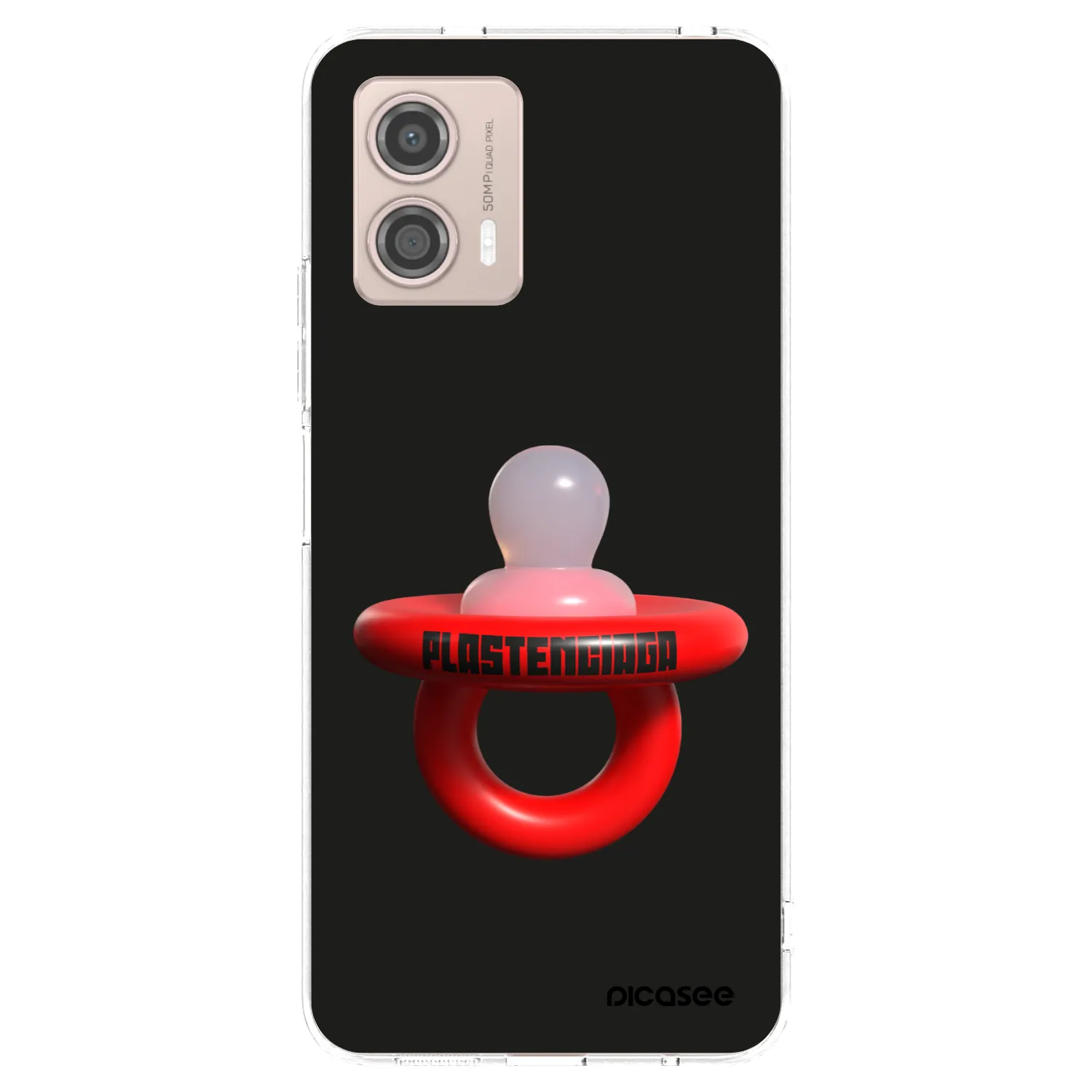 Picasee silikonowe przeźroczyste etui na Motorola Moto G53 5G - Le Dudel
