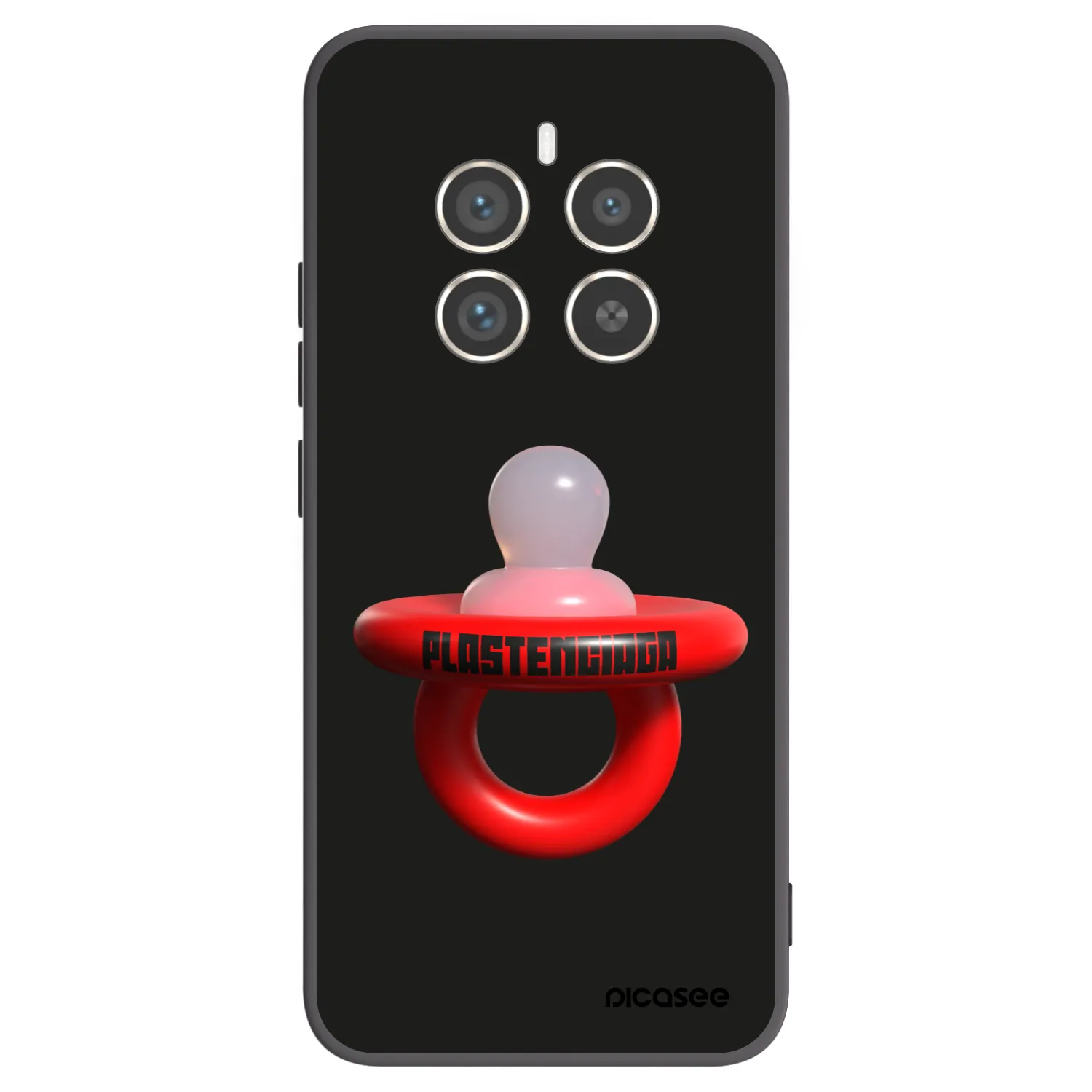 Picasee silikonowe czarne etui na Realme 12 Pro 5G - Le Dudel