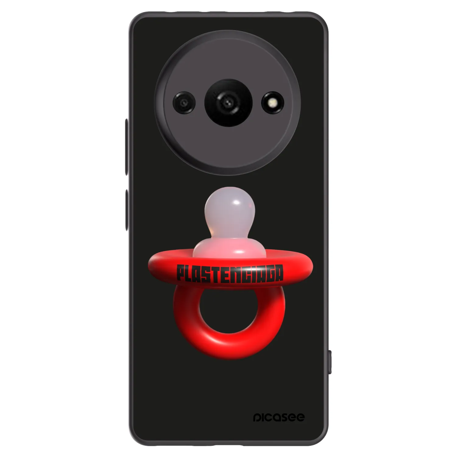 Picasee silikonowe czarne etui na Xiaomi Redmi A3 - Le Dudel