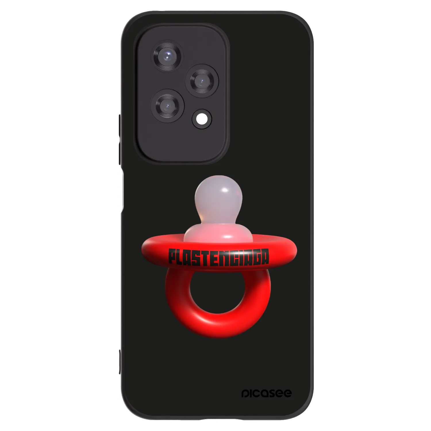 Picasee silikonowe czarne etui na Honor 200 Lite - Le Dudel