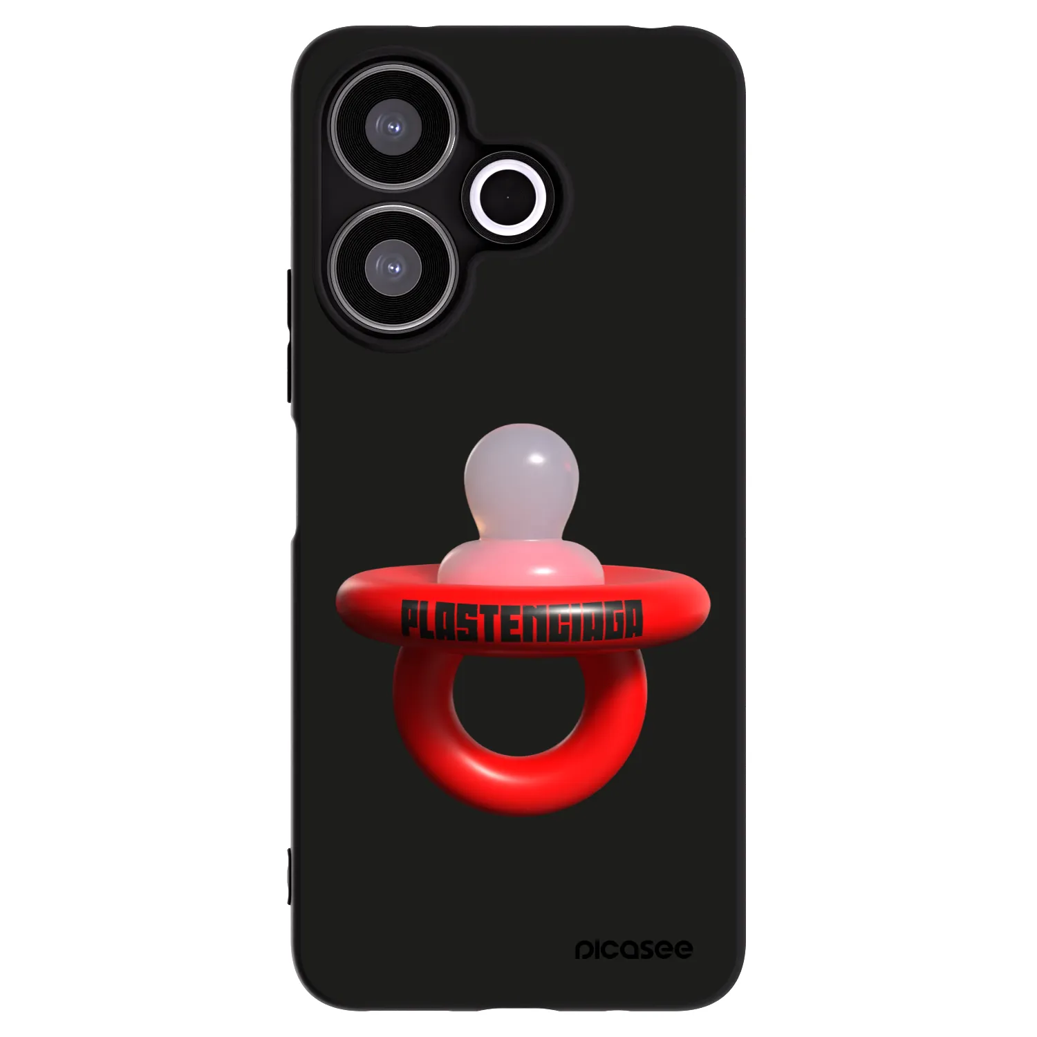Picasee silikonowe czarne etui na Xiaomi Redmi 13 4G - Le Dudel
