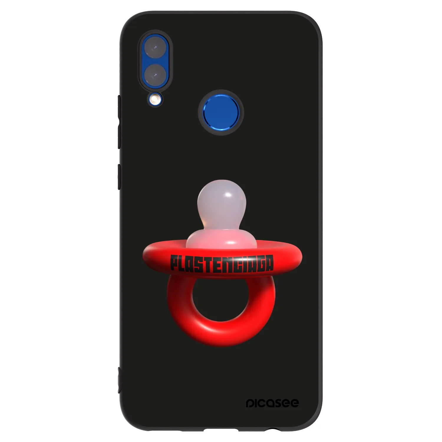 Picasee silikonowe czarne etui na Huawei P Smart 2019 - Le Dudel