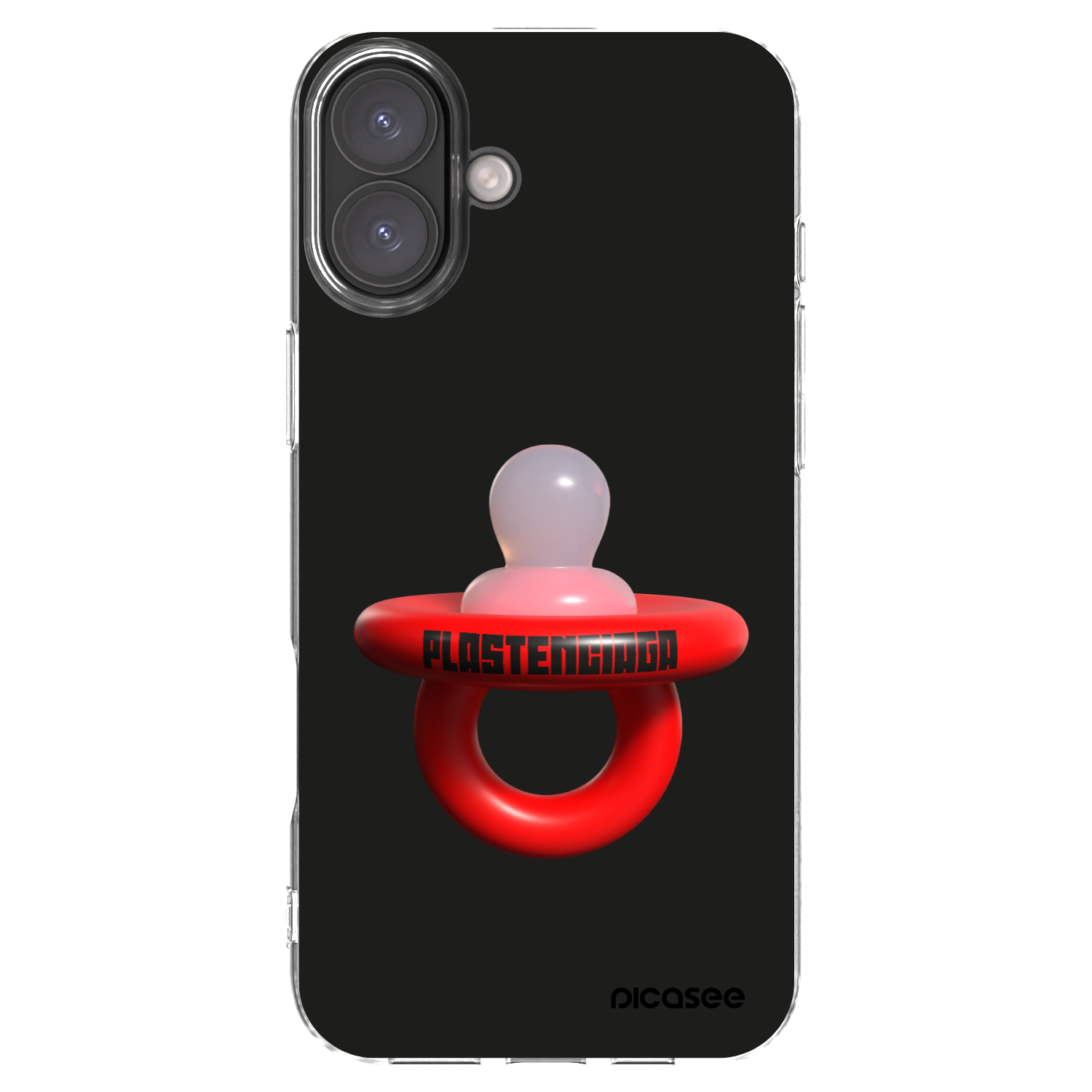 Picasee silikonowe przeźroczyste etui na Apple iPhone 16 Plus - Le Dudel