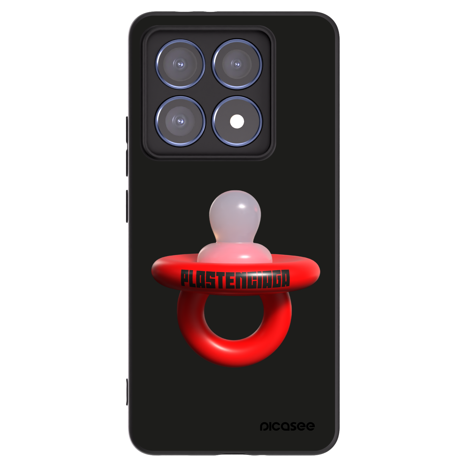 Picasee silikonowe czarne etui na Xiaomi 14T Pro - Le Dudel