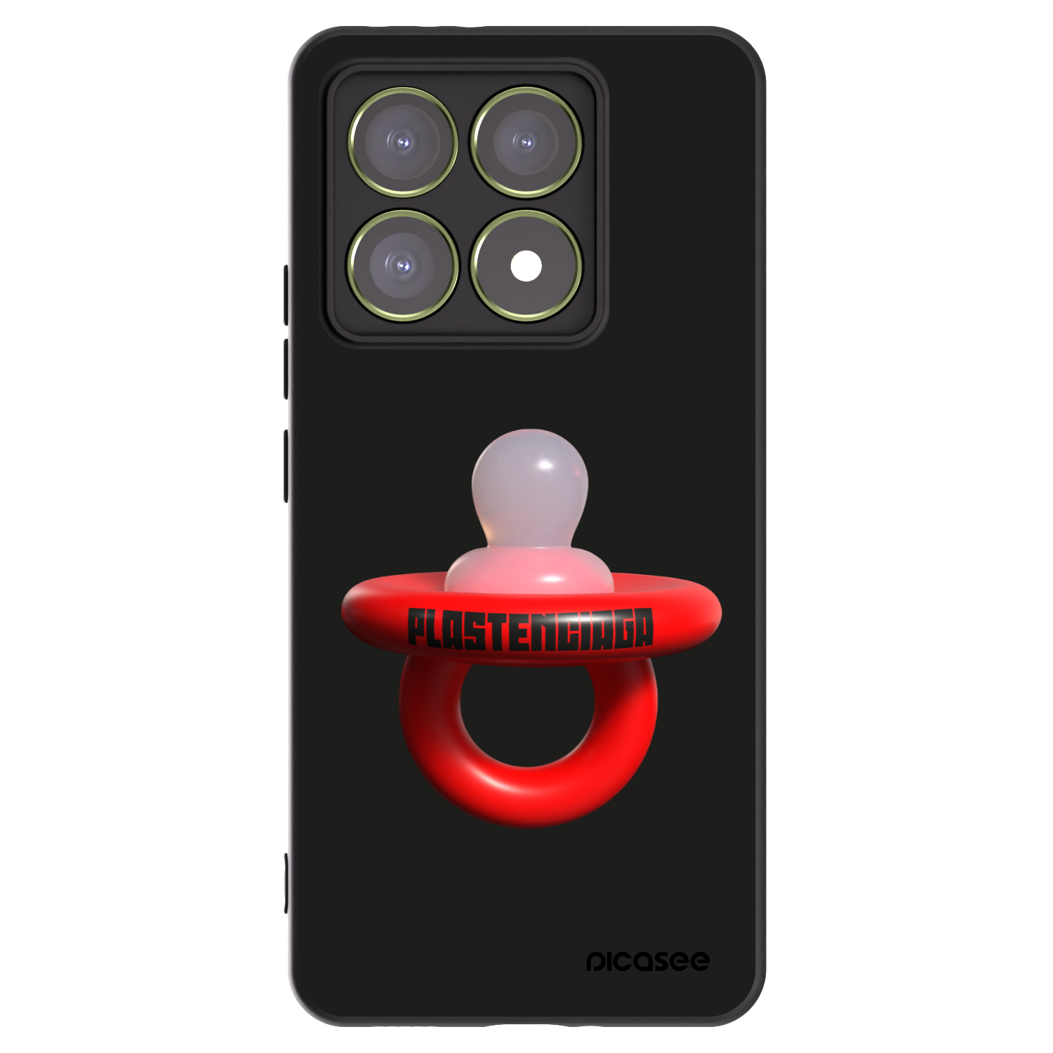 Picasee silikonowe czarne etui na Xiaomi 14T - Le Dudel