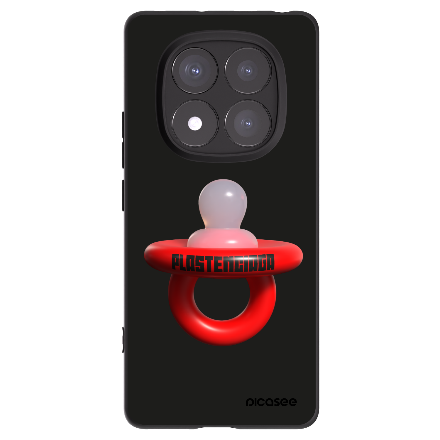 Picasee silikonowe czarne etui na Xiaomi Redmi Note 14 Pro+ 5G - Le Dudel