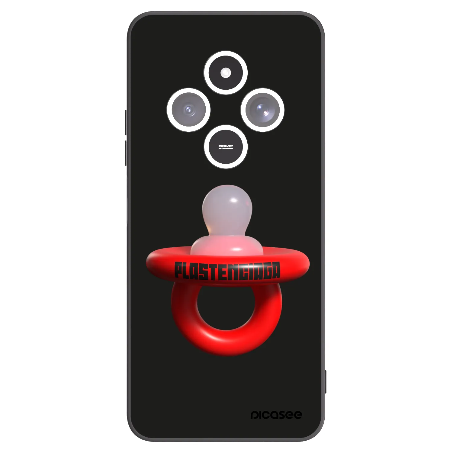 Picasee silikonowe czarne etui na Xiaomi Redmi 14C - Le Dudel