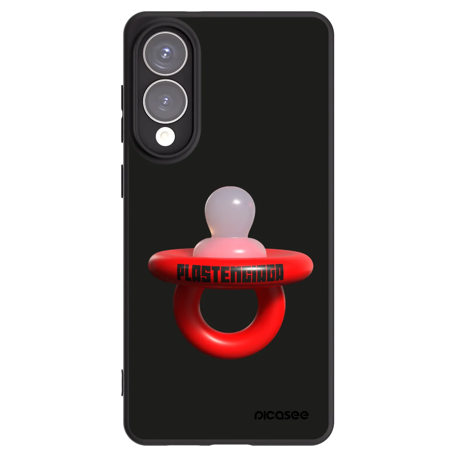 Picasee silikonowe czarne etui na Samsung Galaxy S25 Edge 5G - Le Dudel