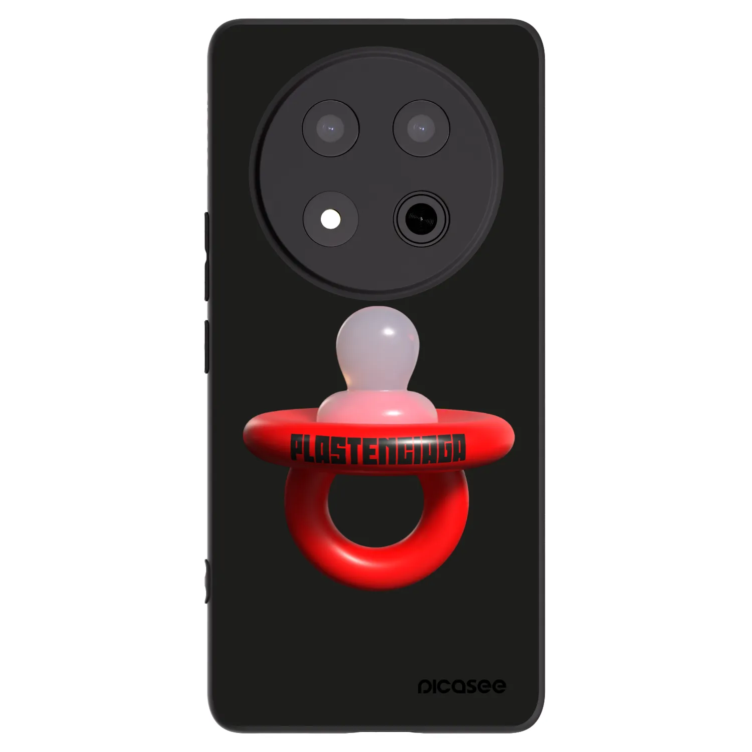 Picasee silikonowe czarne etui na Honor Magic7 Lite 5G - Le Dudel