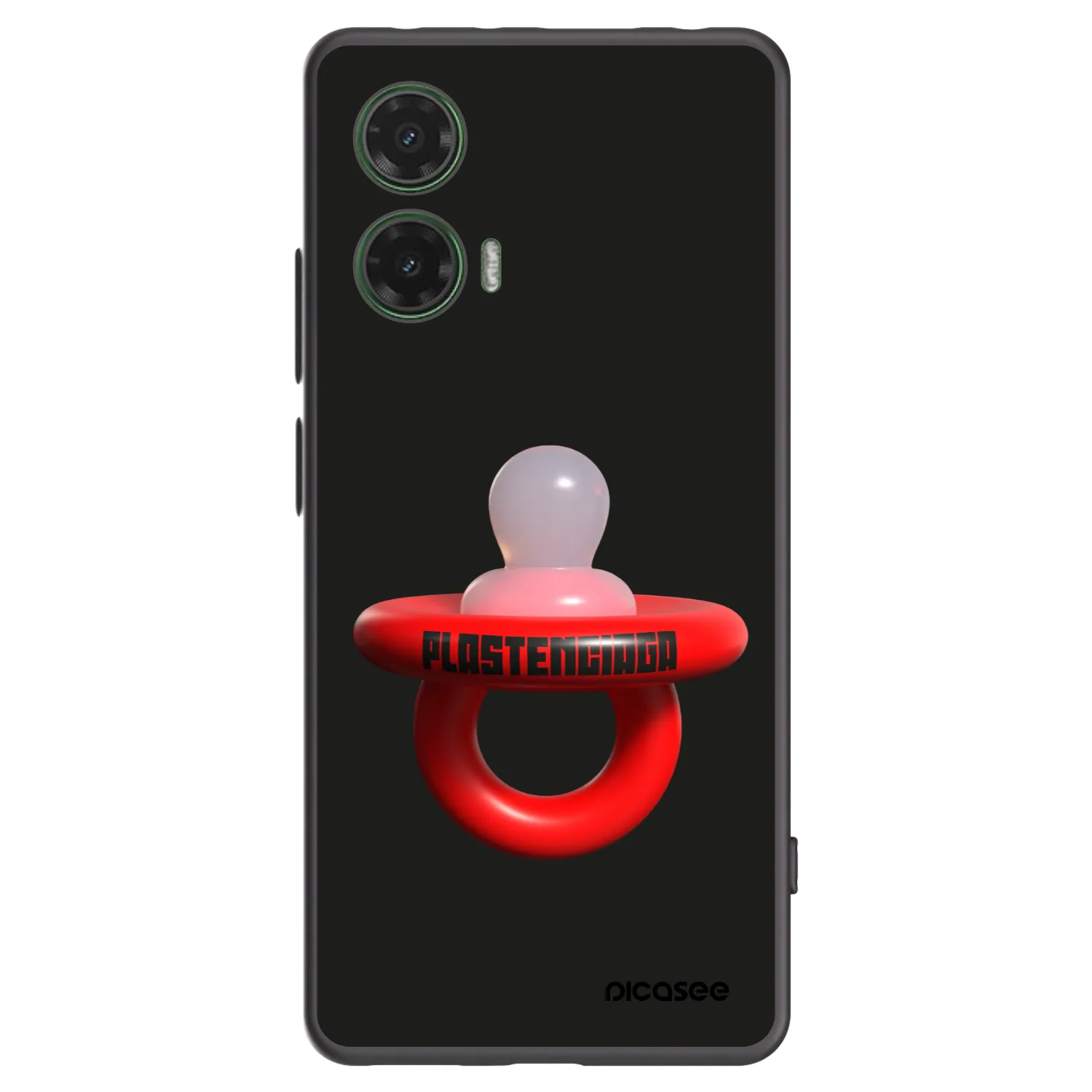 Picasee silikonowe czarne etui na Motorola Moto G35 5G - Le Dudel