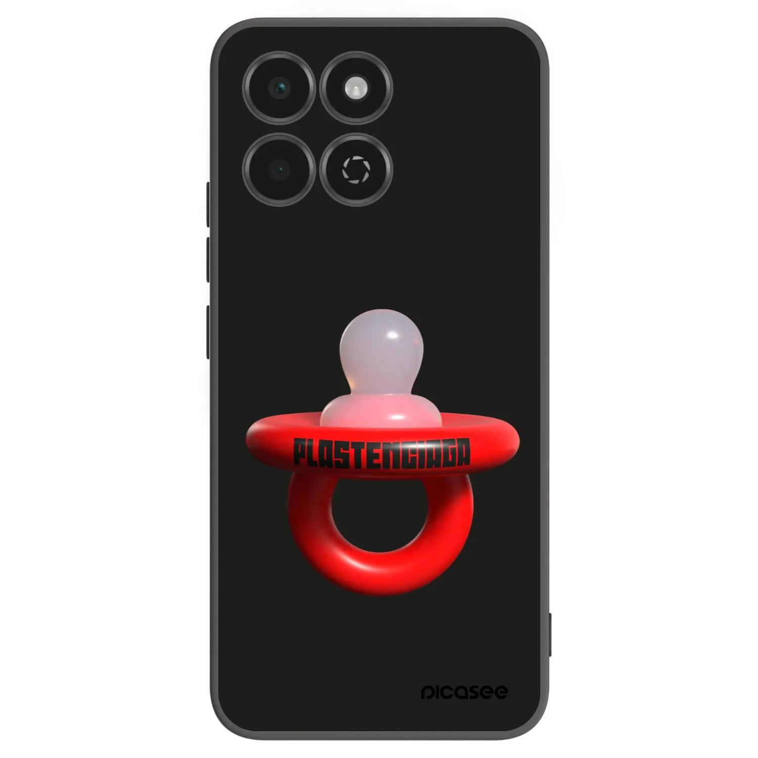 Picasee silikonowe czarne etui na Honor 200 Smart 5G - Le Dudel