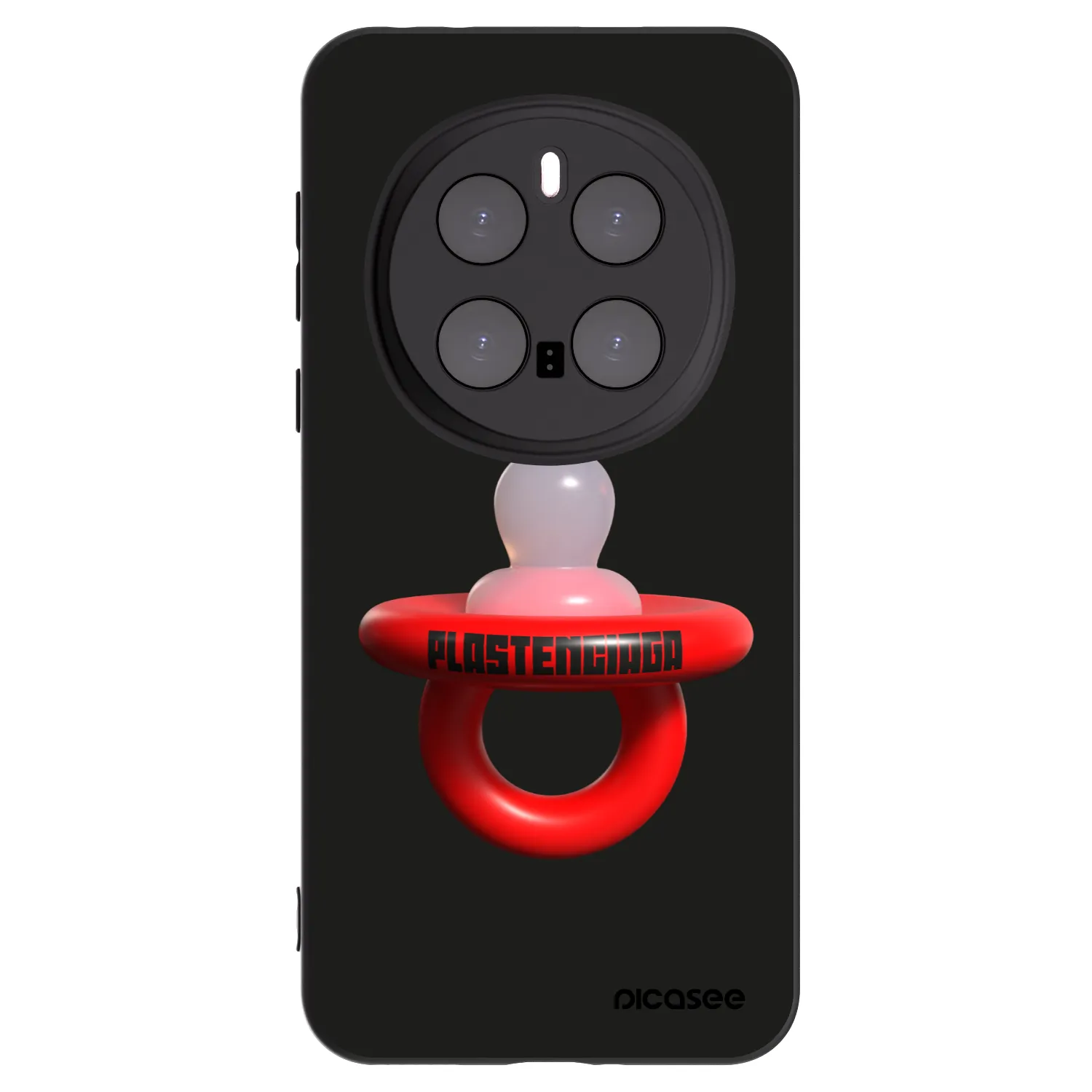 Picasee silikonowe czarne etui na Honor Magic7 Pro 5G - Le Dudel