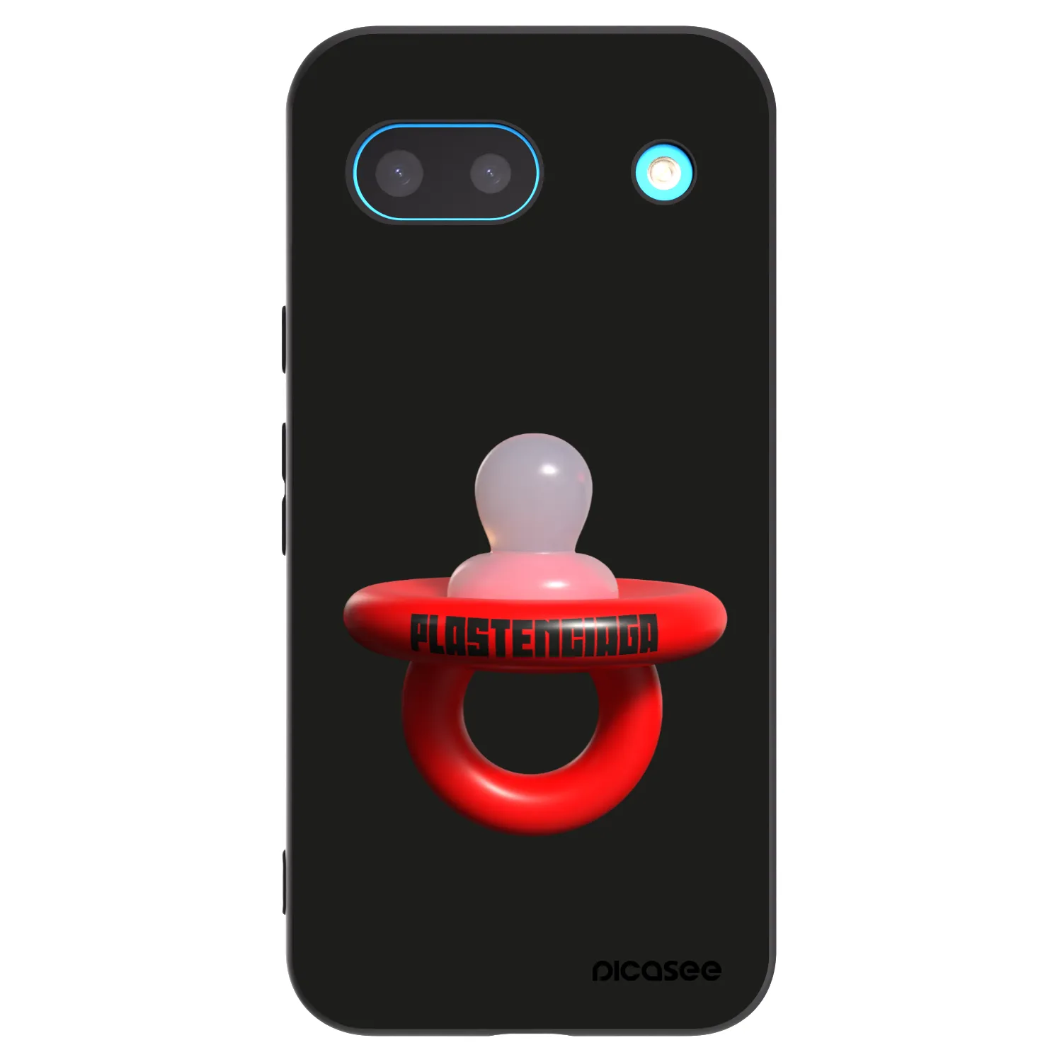 Picasee silikonowe czarne etui na Google Pixel 8a - Le Dudel