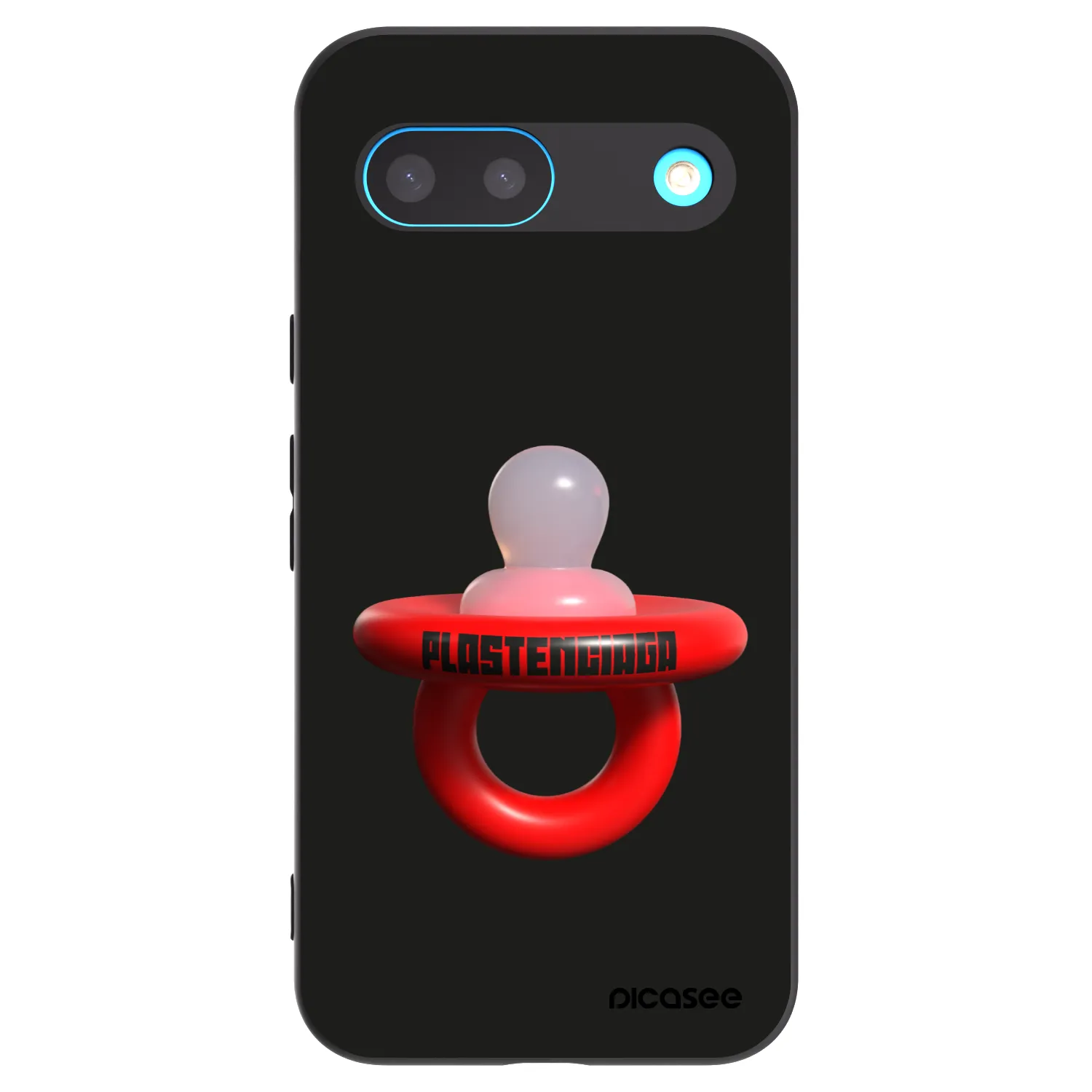 Picasee silikonowe czarne etui na Google Pixel 8 - Le Dudel