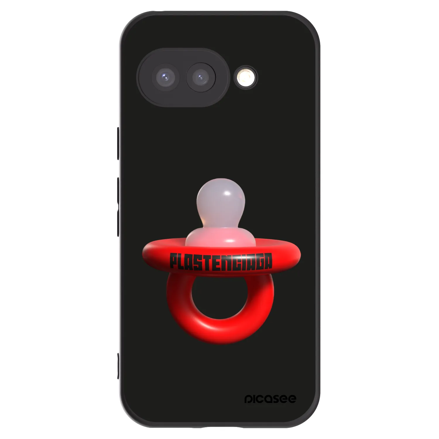 Picasee silikonowe czarne etui na Google Pixel 9a - Le Dudel