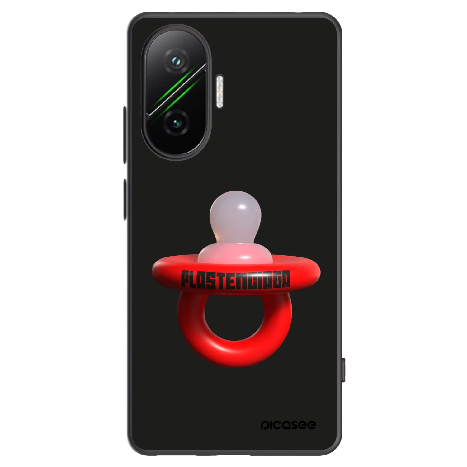 Picasee silikonowe czarne etui na Xiaomi Poco F7 Pro 5G - Le Dudel