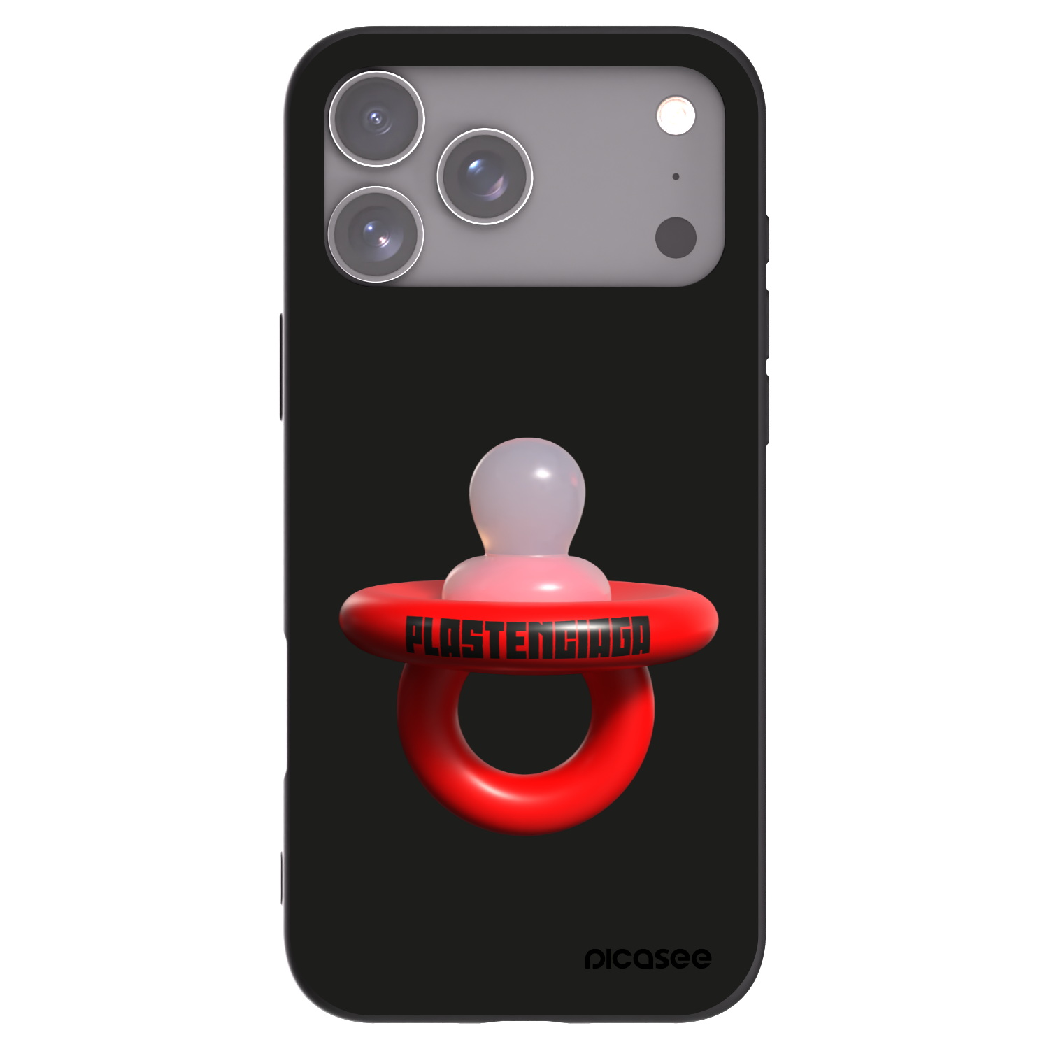 Picasee silikonowe czarne etui na Apple iPhone 17 Pro Max - Le Dudel