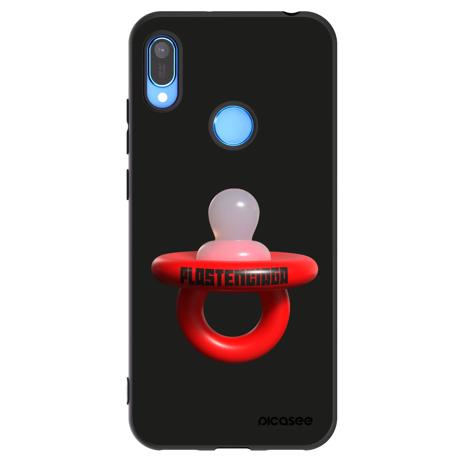 Picasee silikonowe czarne etui na Huawei Y6 2019 - Le Dudel