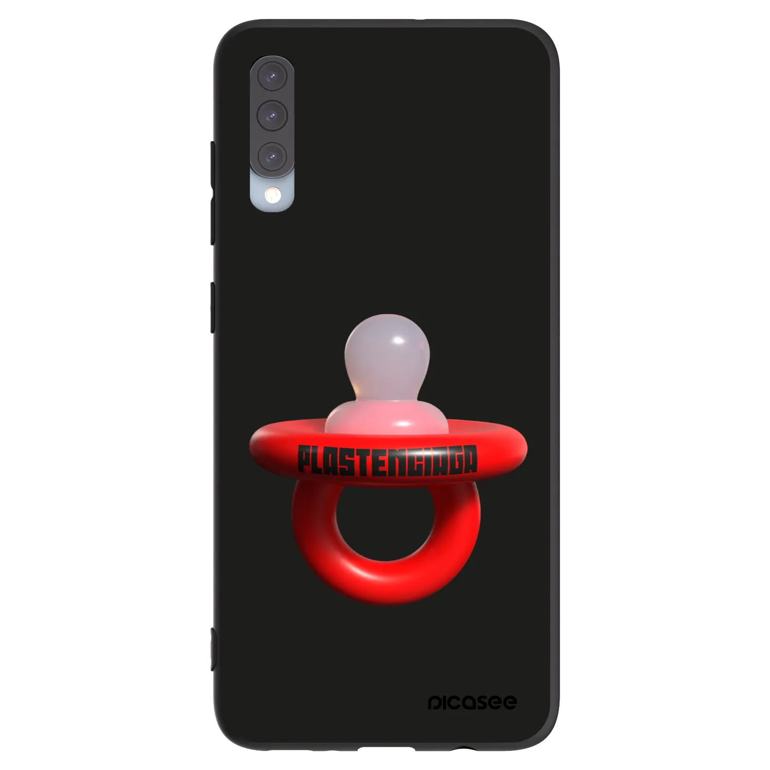 Picasee silikonowe czarne etui na Samsung Galaxy A70 A705F - Le Dudel