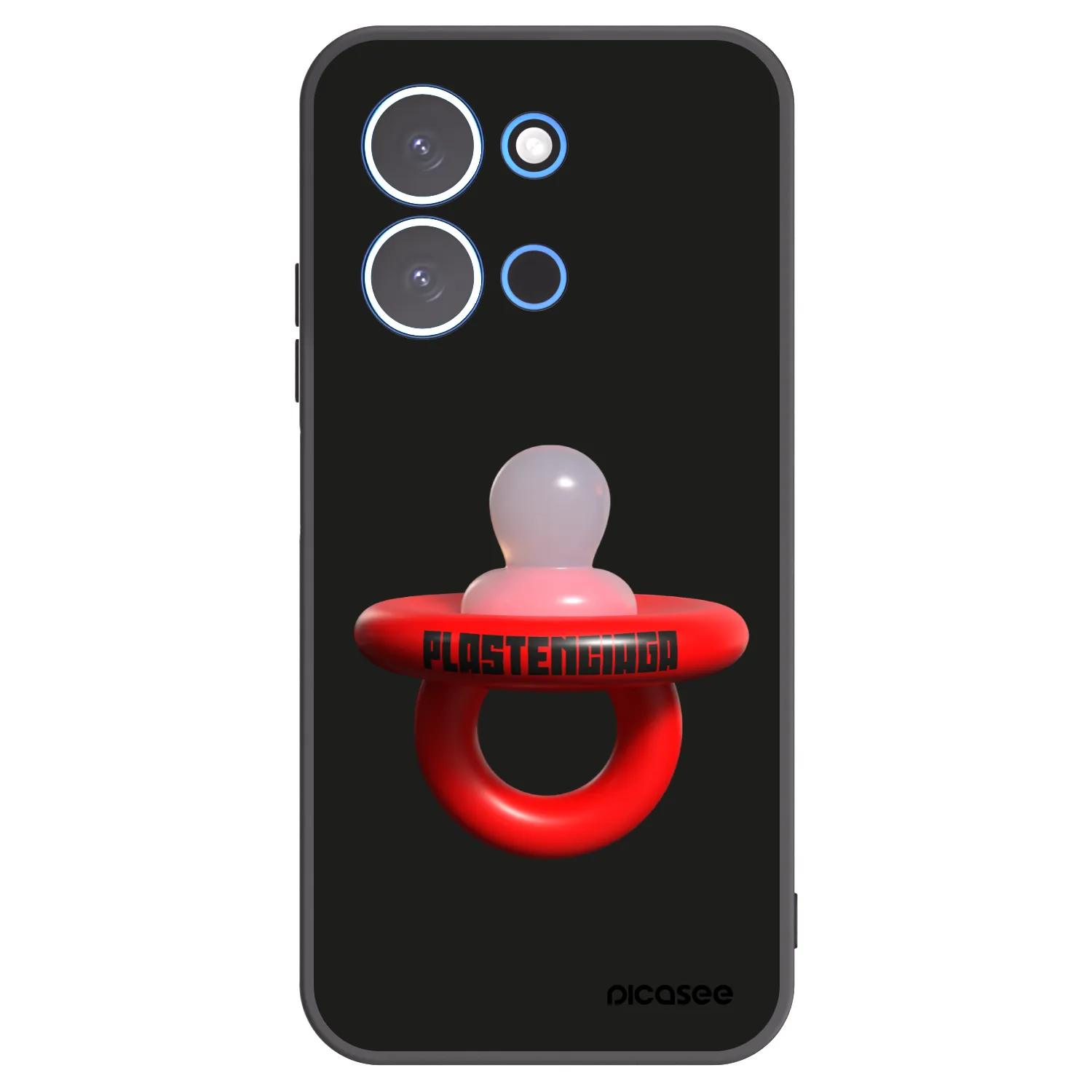 Picasee silikonowe czarne etui na Xiaomi Redmi 15C 4G - Le Dudel