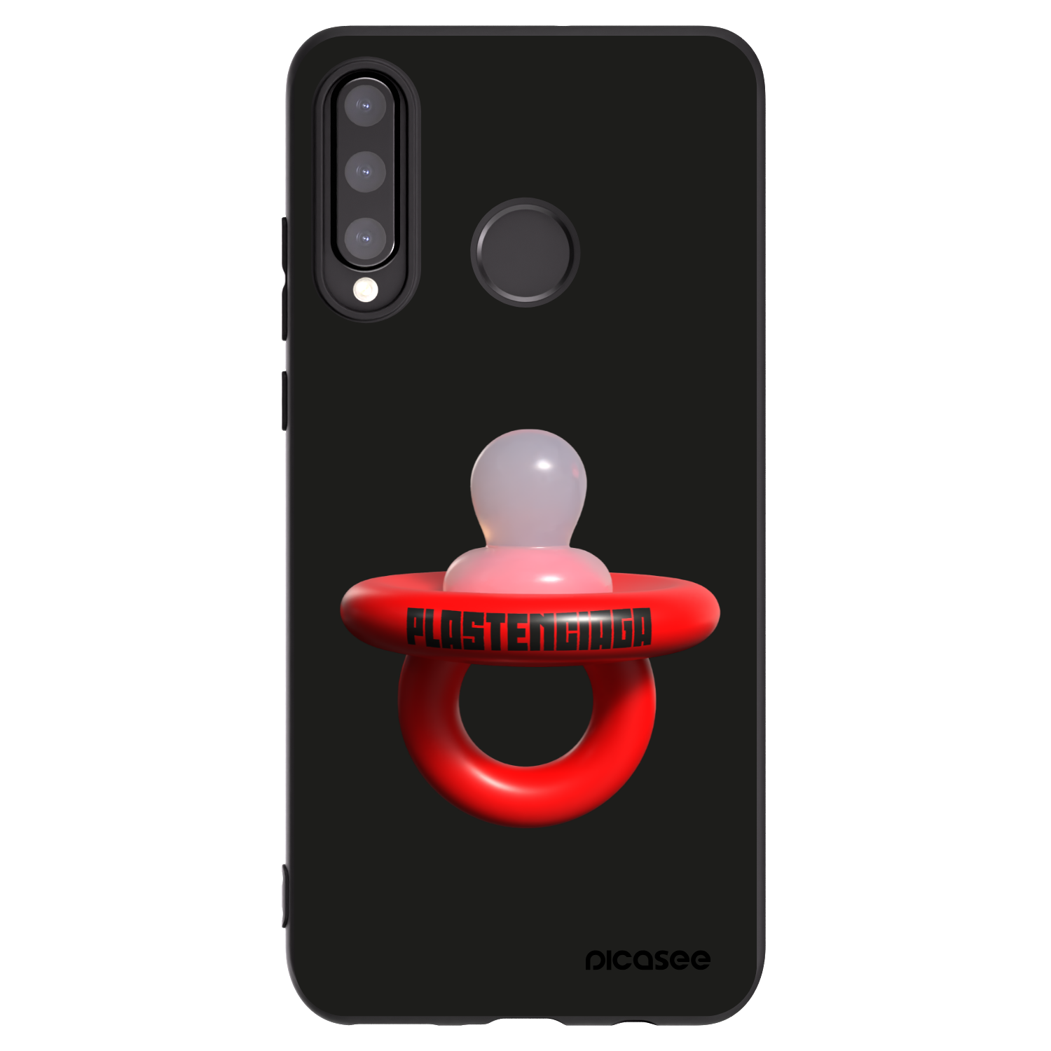 Picasee silikonowe czarne etui na Huawei P30 Lite - Le Dudel