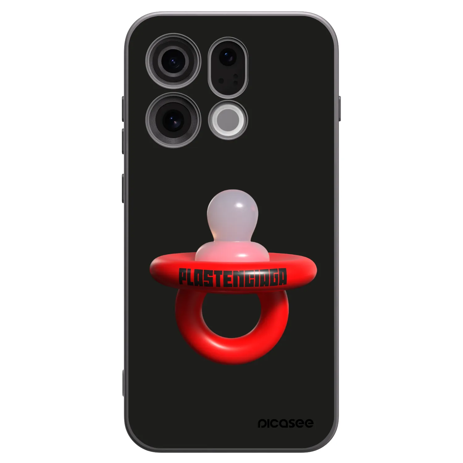 Picasee silikonowe czarne etui na OPPO Find X9 - Le Dudel