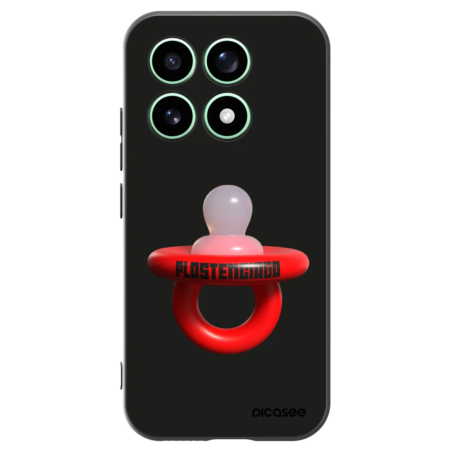 Picasee silikonowe czarne etui na Xiaomi 17 - Le Dudel