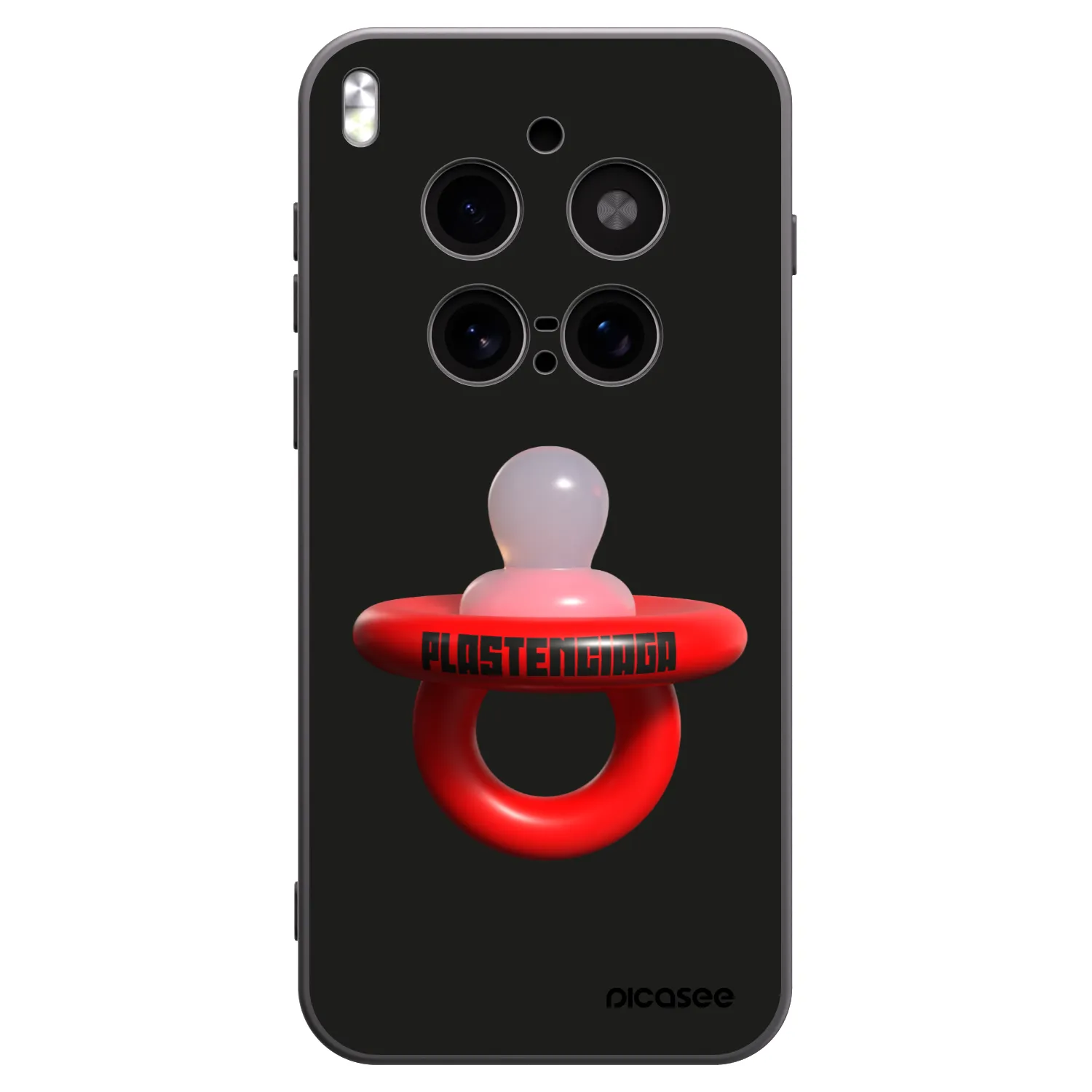Picasee silikonowe czarne etui na Vivo X300 Pro - Le Dudel