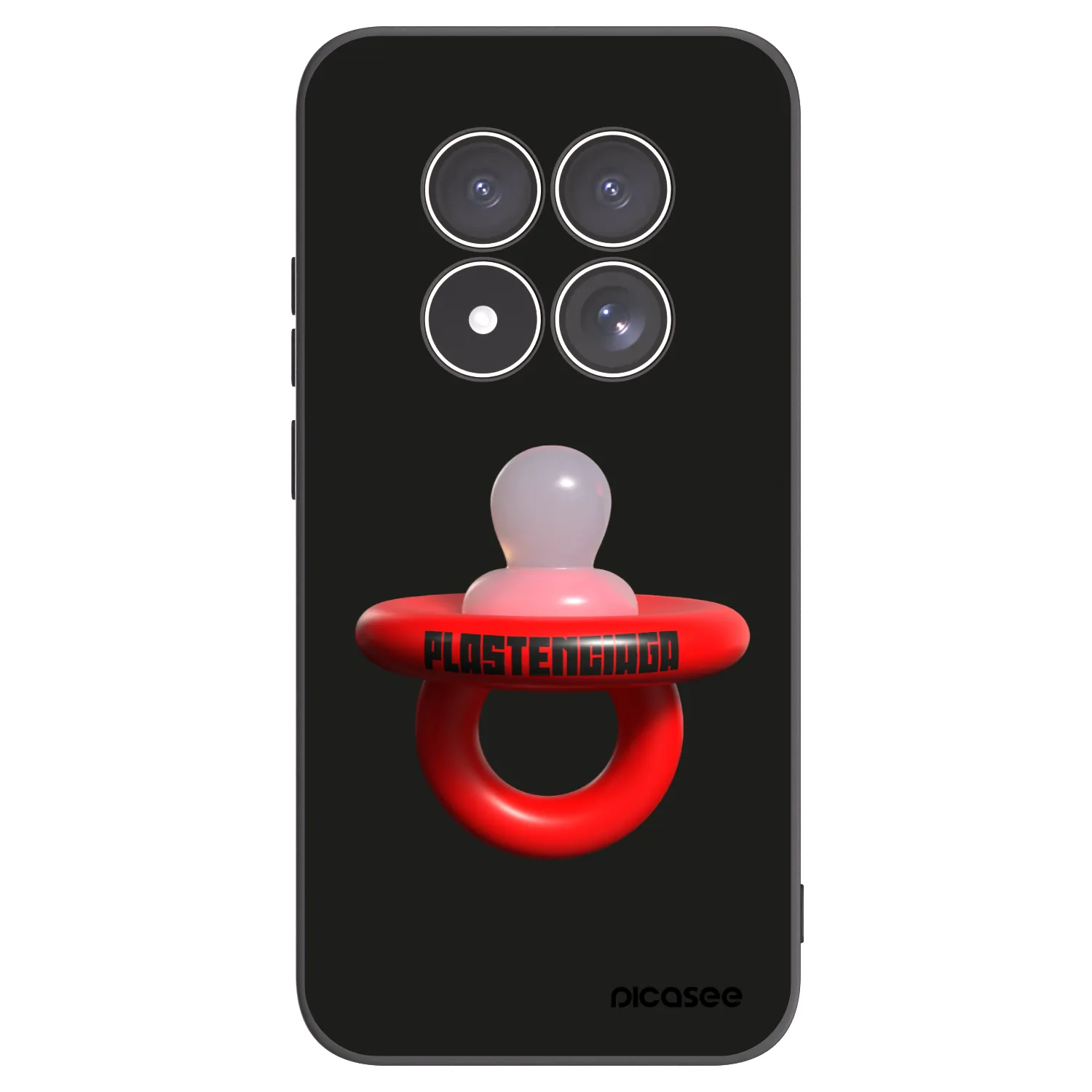 Picasee silikonowe czarne etui na Xiaomi Redmi Note 15 Pro 5G - Le Dudel