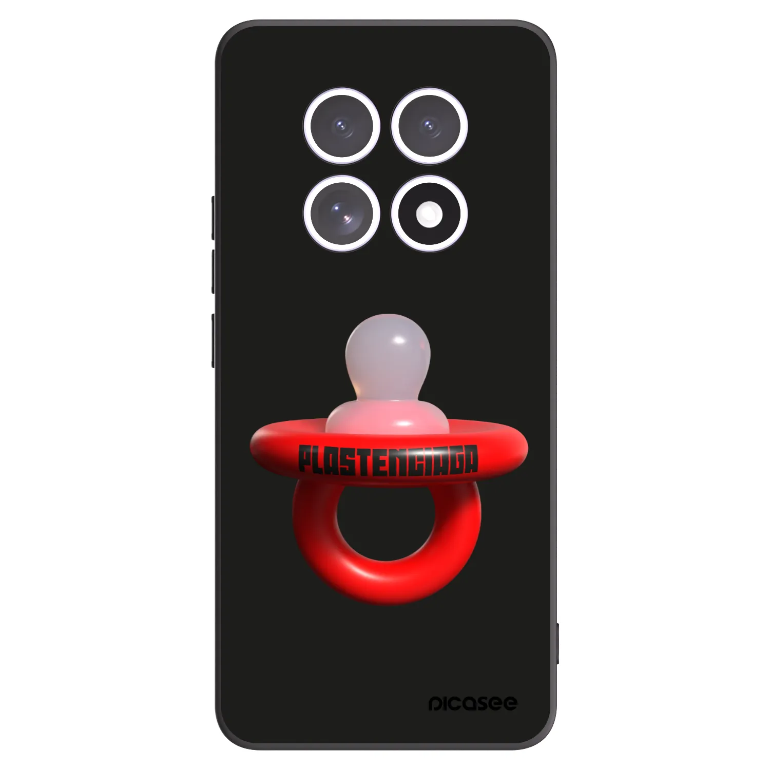 Picasee silikonowe czarne etui na Xiaomi Redmi Note 15 5G - Le Dudel