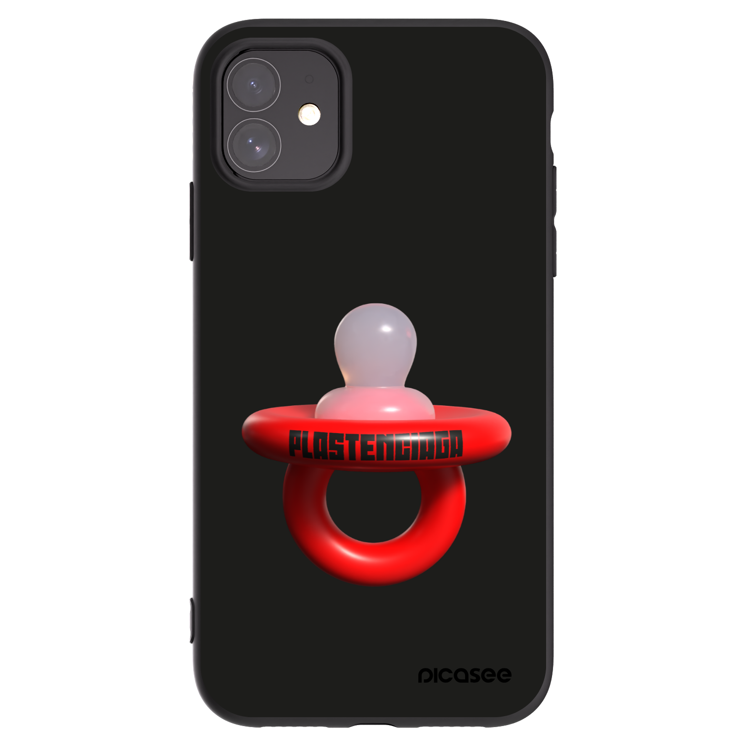 Picasee silikonowe czarne etui na Apple iPhone 11 - Le Dudel