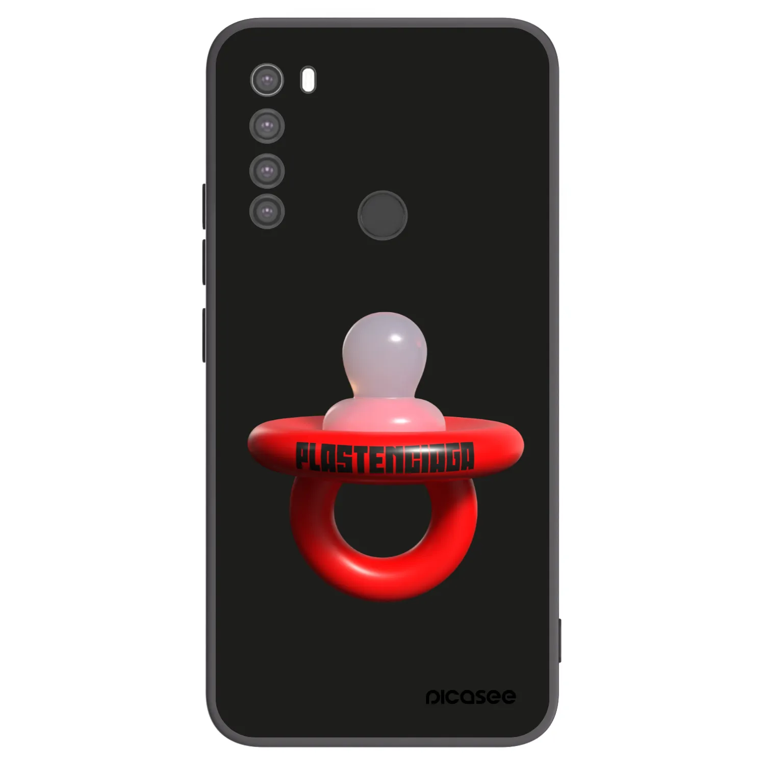 Picasee silikonowe czarne etui na Xiaomi Redmi Note 8 - Le Dudel