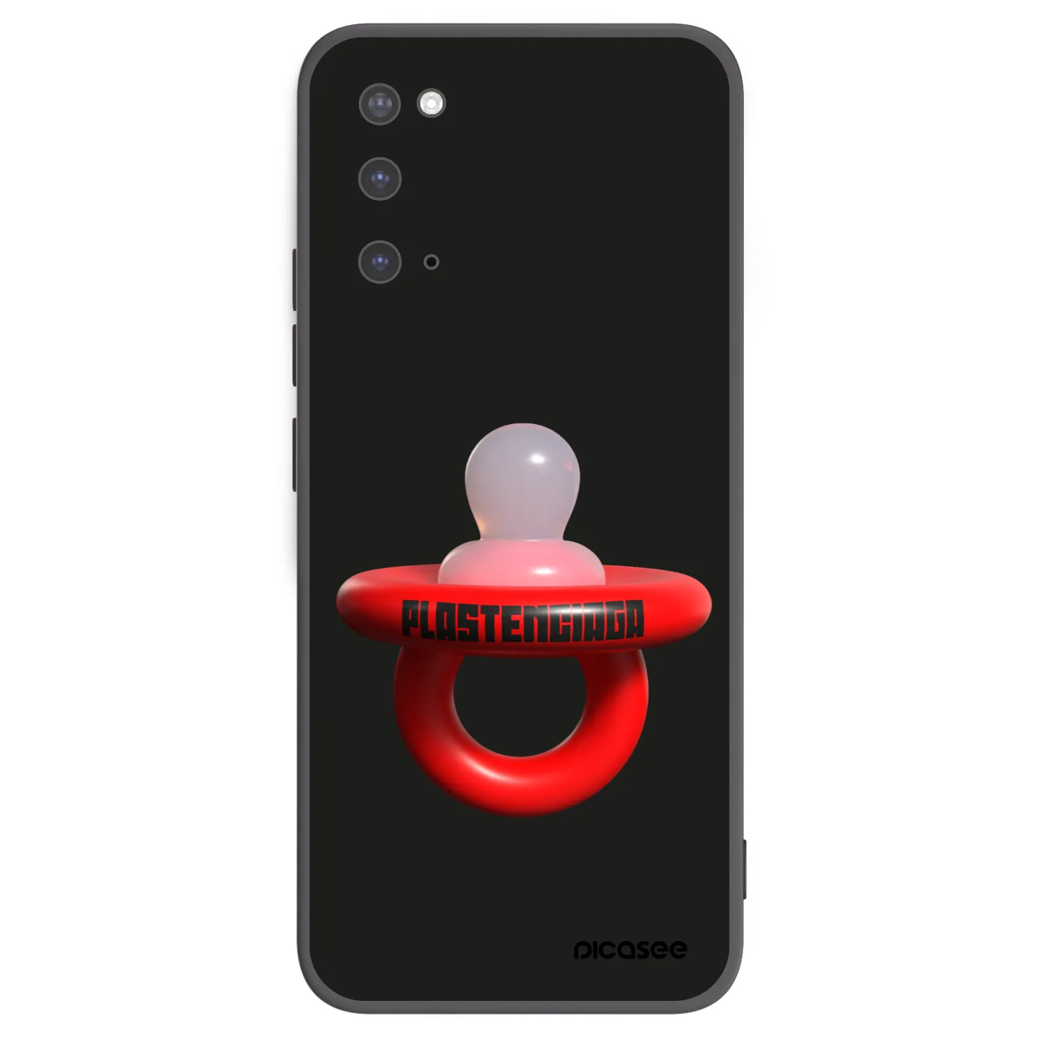 Picasee silikonowe czarne etui na Samsung Galaxy S20 G980F - Le Dudel