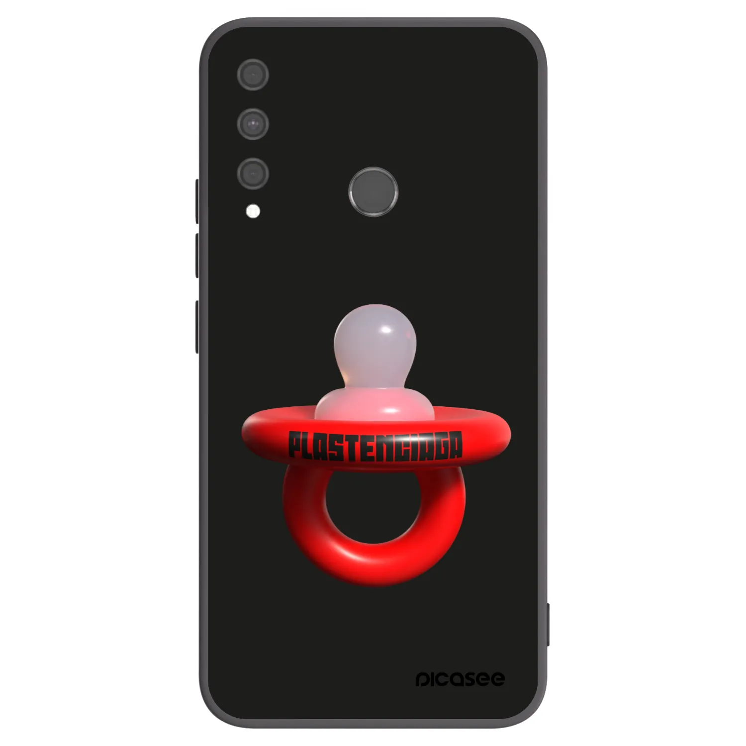 Picasee silikonowe czarne etui na Huawei P40 Lite E - Le Dudel