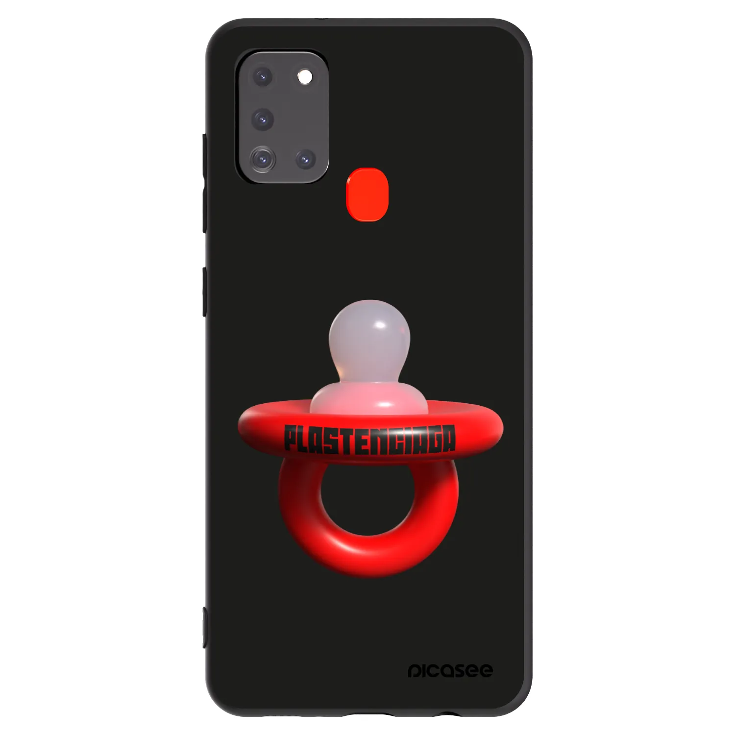 Picasee silikonowe czarne etui na Samsung Galaxy A21s - Le Dudel